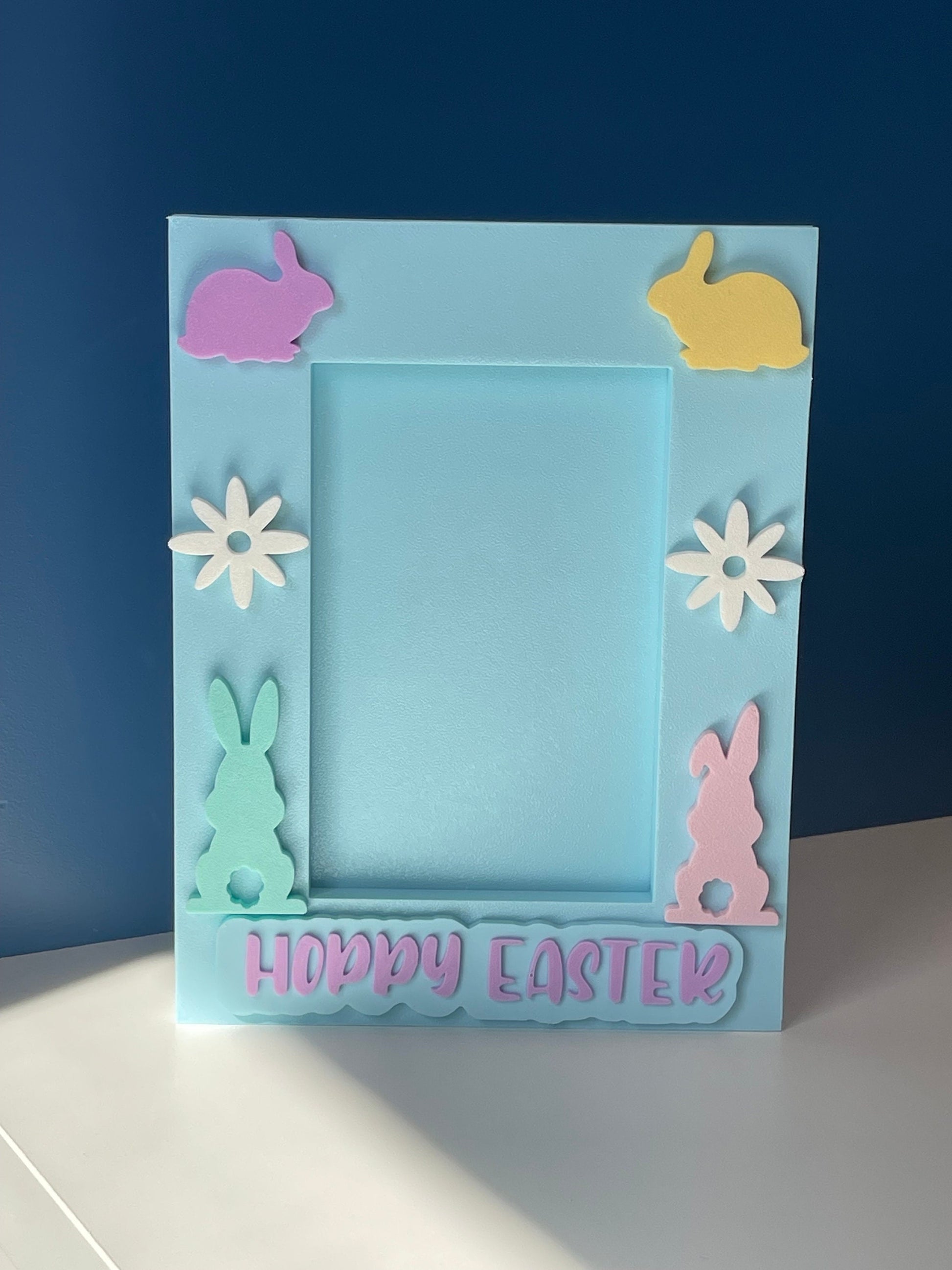 Easter Picture Frame | Picture with Easter Bunny | 4x6/5x7 Frame | Easter Bunnies |