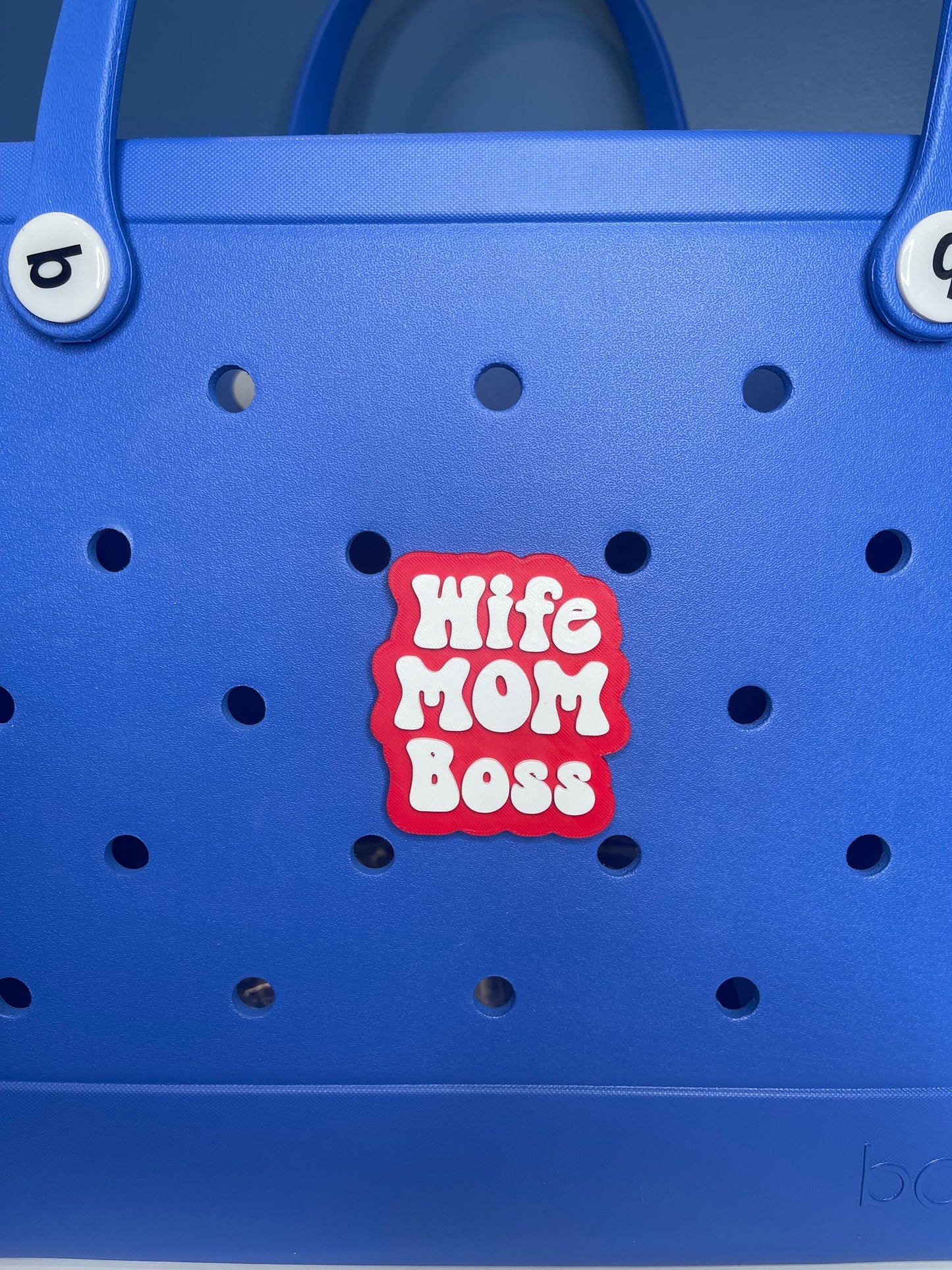 Wife Mom Boss Bogg Bag Charm | Bogg Bag Accessories | Mama Charms | Bogg Bag Charms | Bogg Bag | Simply Southern Bag Charms