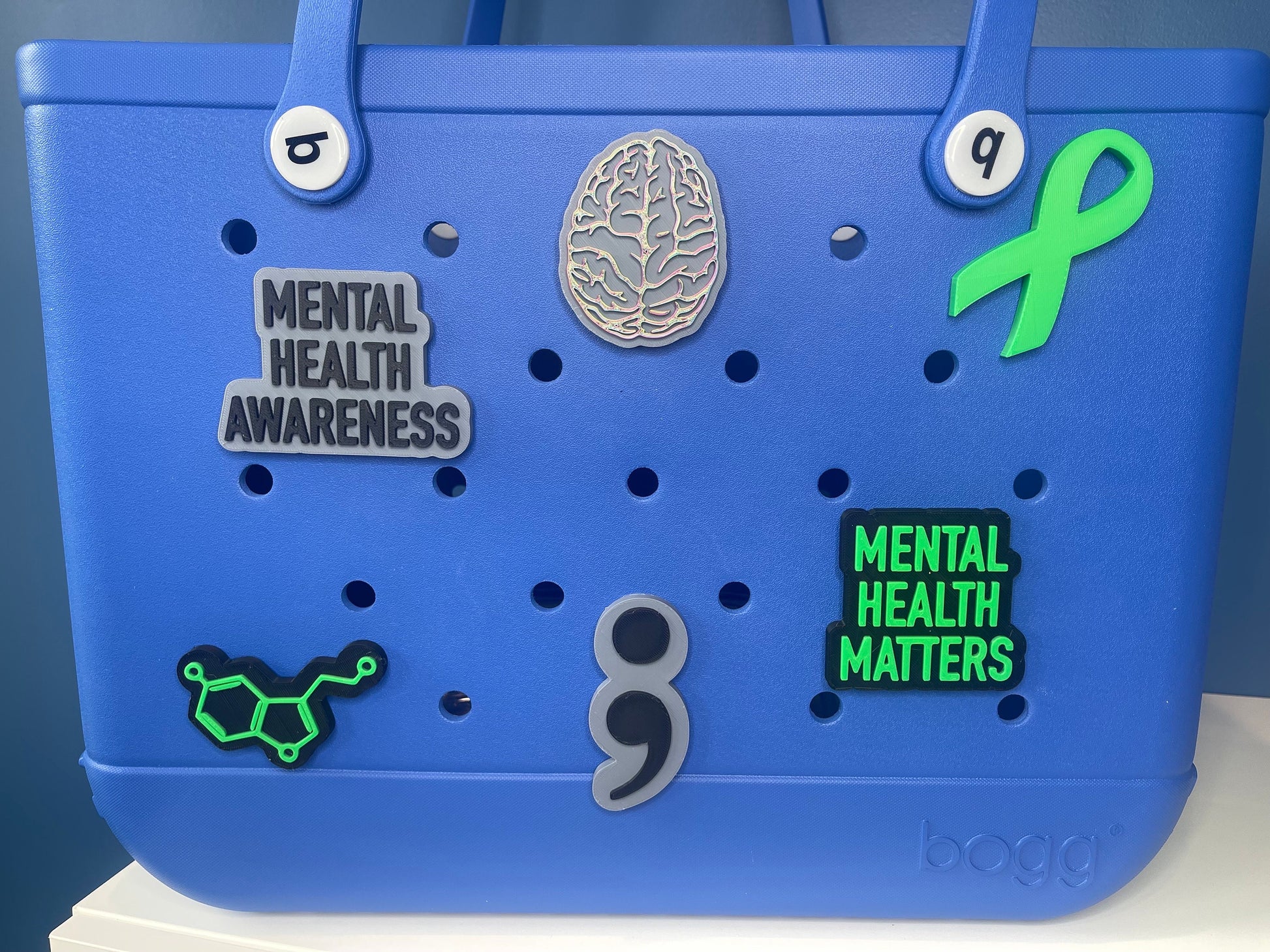 Brain Bogg Bag Charm | Bogg Bag Accessories | Bogg Bag Charms | Bogg Bag | Simply Southern Bag Charms | Mental Health Matters