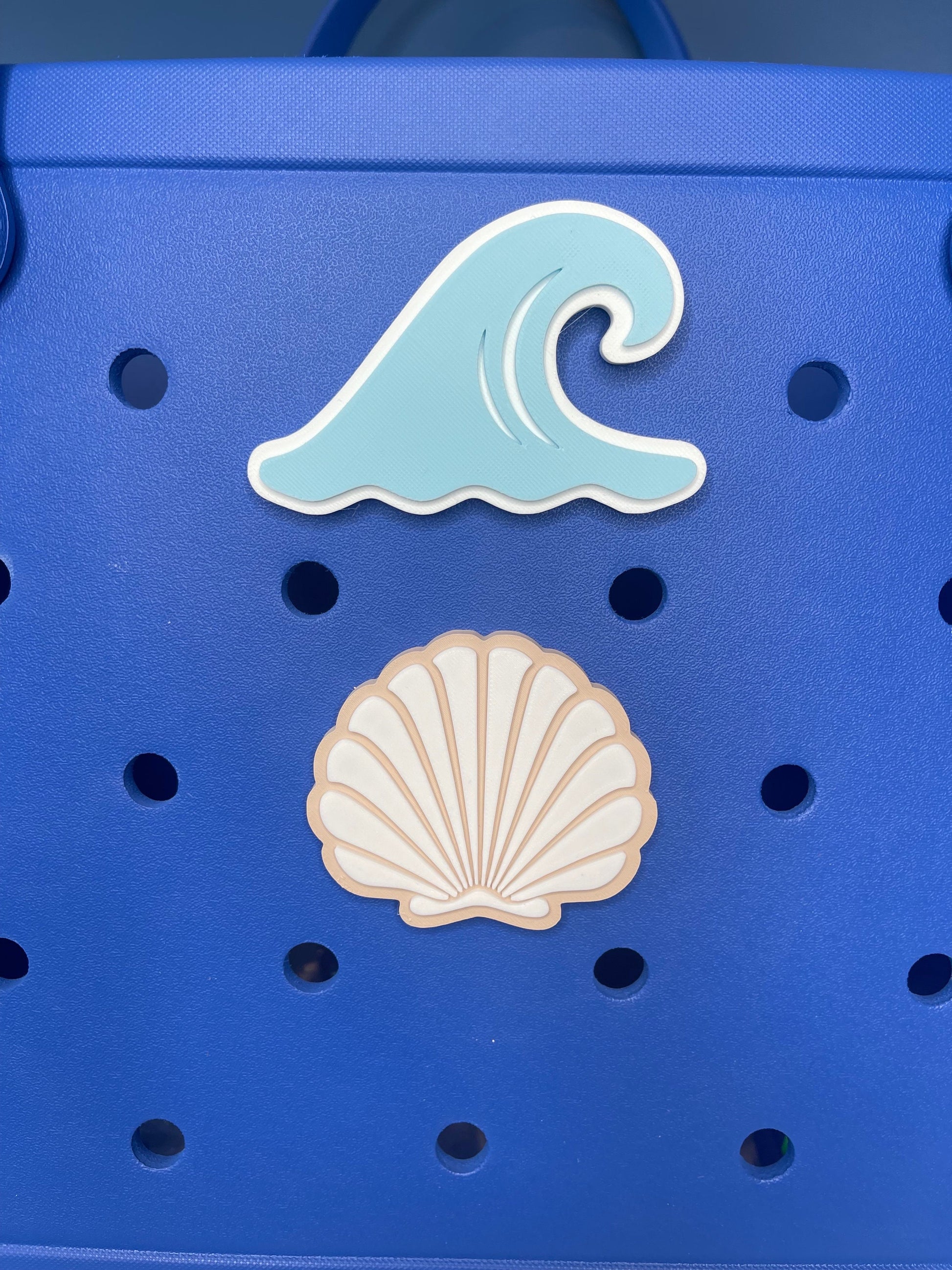 Wave Bogg Bag Charm | Bogg Bag Accessories | Beach Charms | Bogg Bag Charms | Bogg Bag | Simply Southern Bag Charms