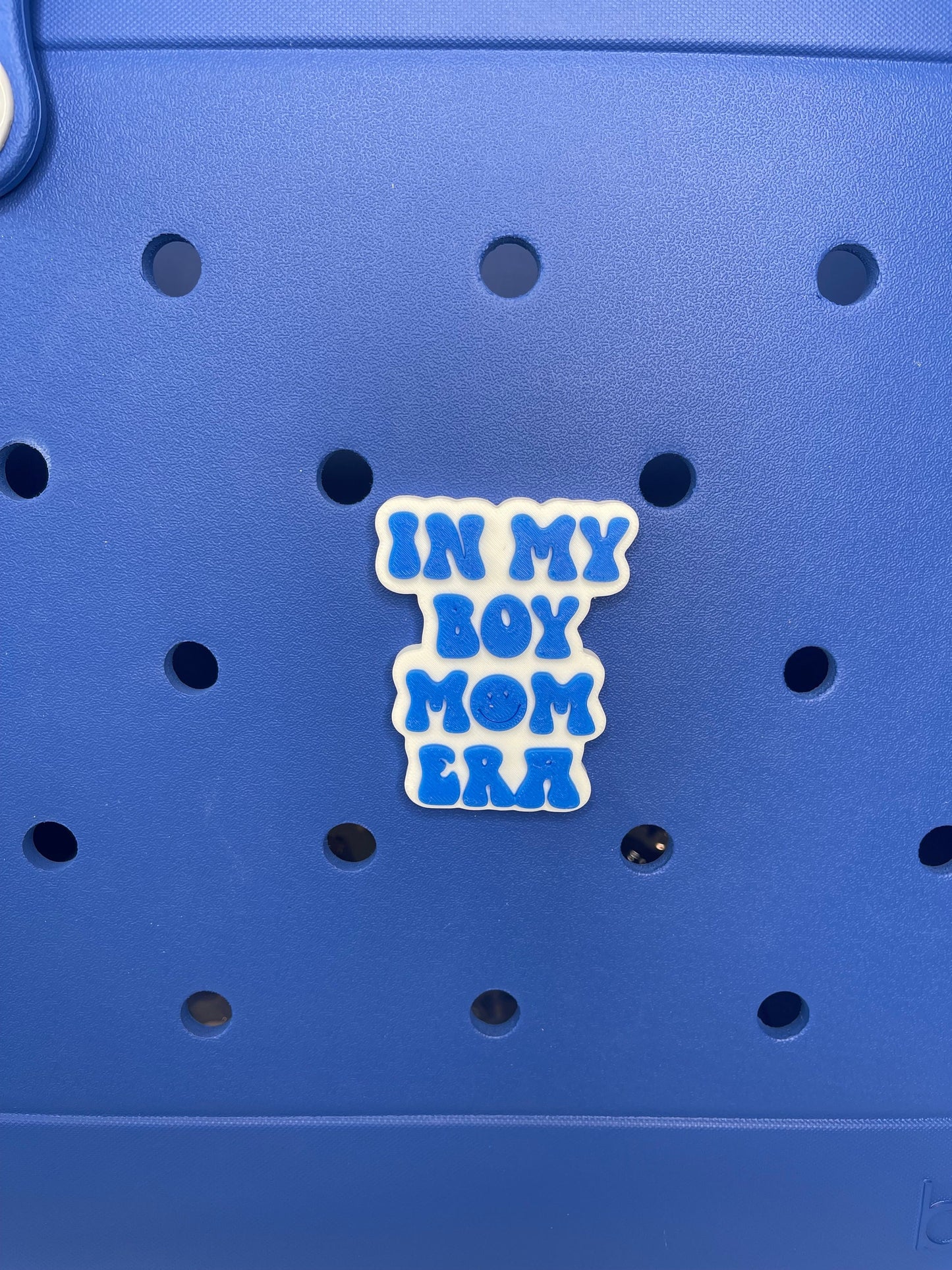 In My Boy Mom Era Bogg Bag Charm | Bogg Bag Accessories | Mama Charms | Bogg Bag Charms | Bogg Bag | Simply Southern Bag Charms