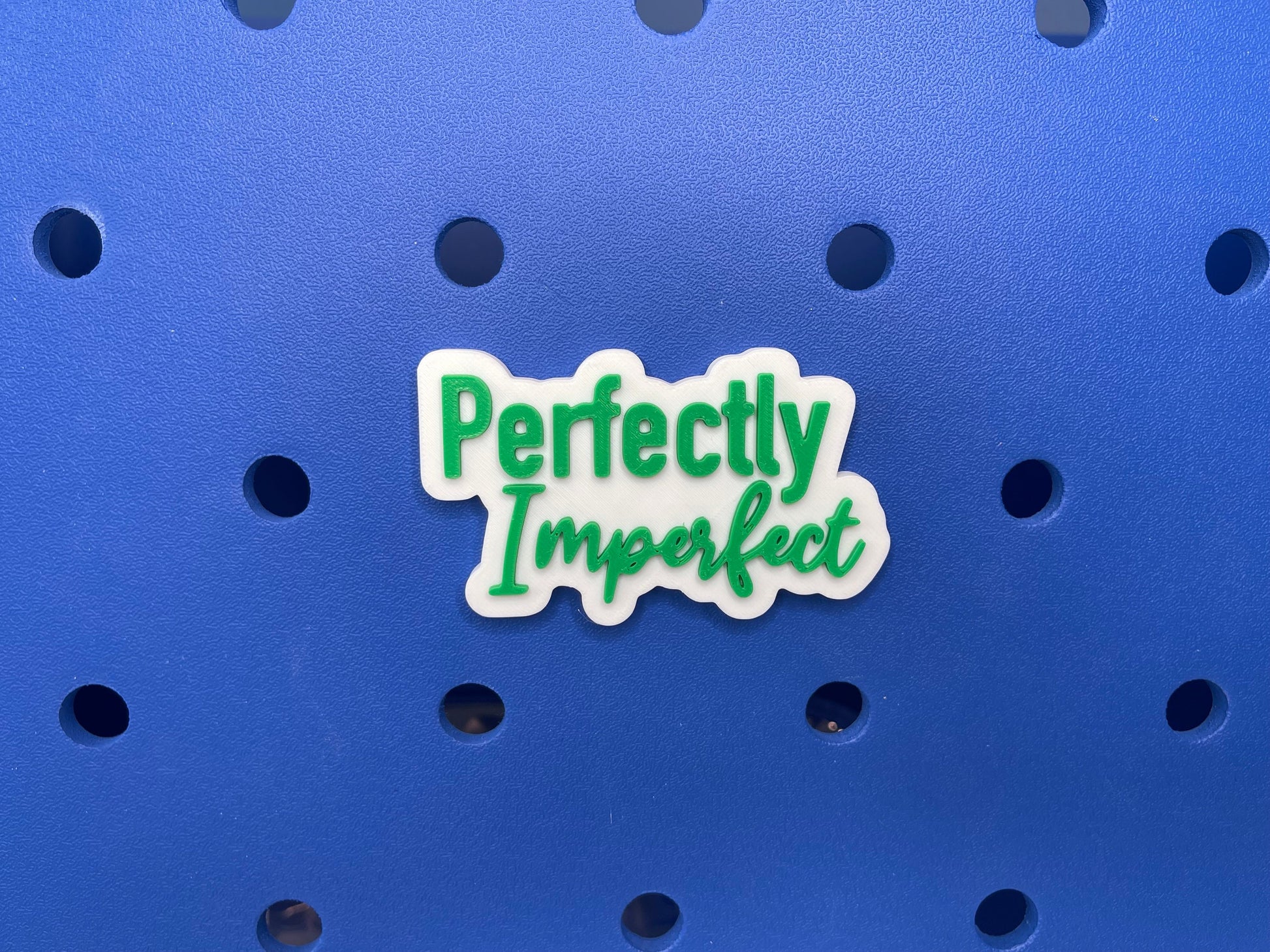 Perfectly Imperfect Bogg Bag Charm | Bogg Bag Accessories | Bogg Bag Charms | Bogg Bag | Simply Southern Bag Charms | Mental Health