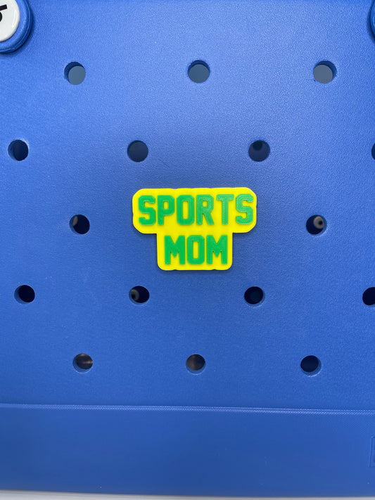 Sports Mom Bogg Bag Charm | Bogg Bag Accessories | Bogg Bag Charms | Bogg Bag | Simply Southern Bag Charms | Sporty Mom