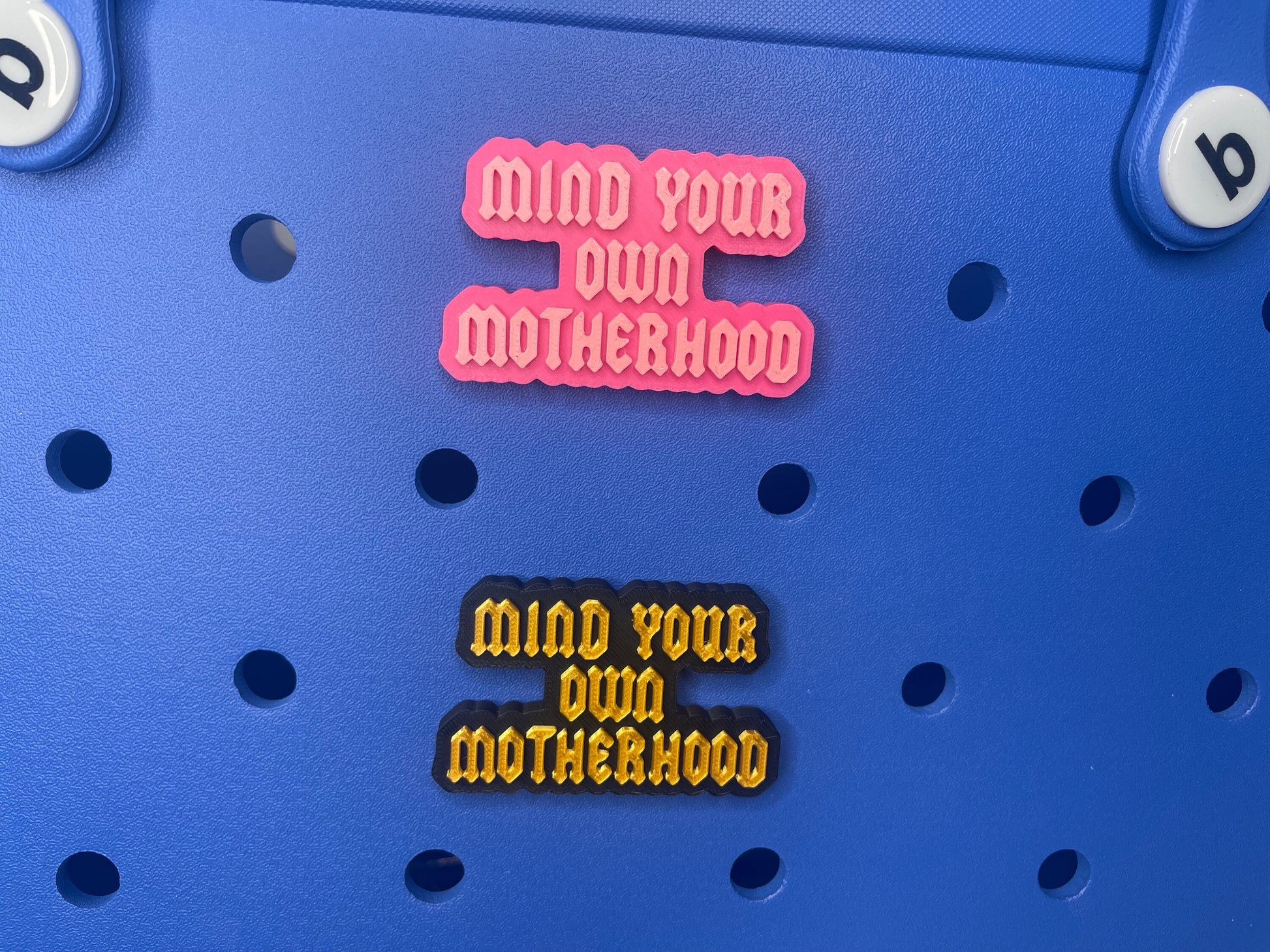 Mind Your Own Motherhood Bogg Bag Charm | Bogg Bag Accessories | Bogg Bag | Simply Southern Bag Charms | Rockstar Mama