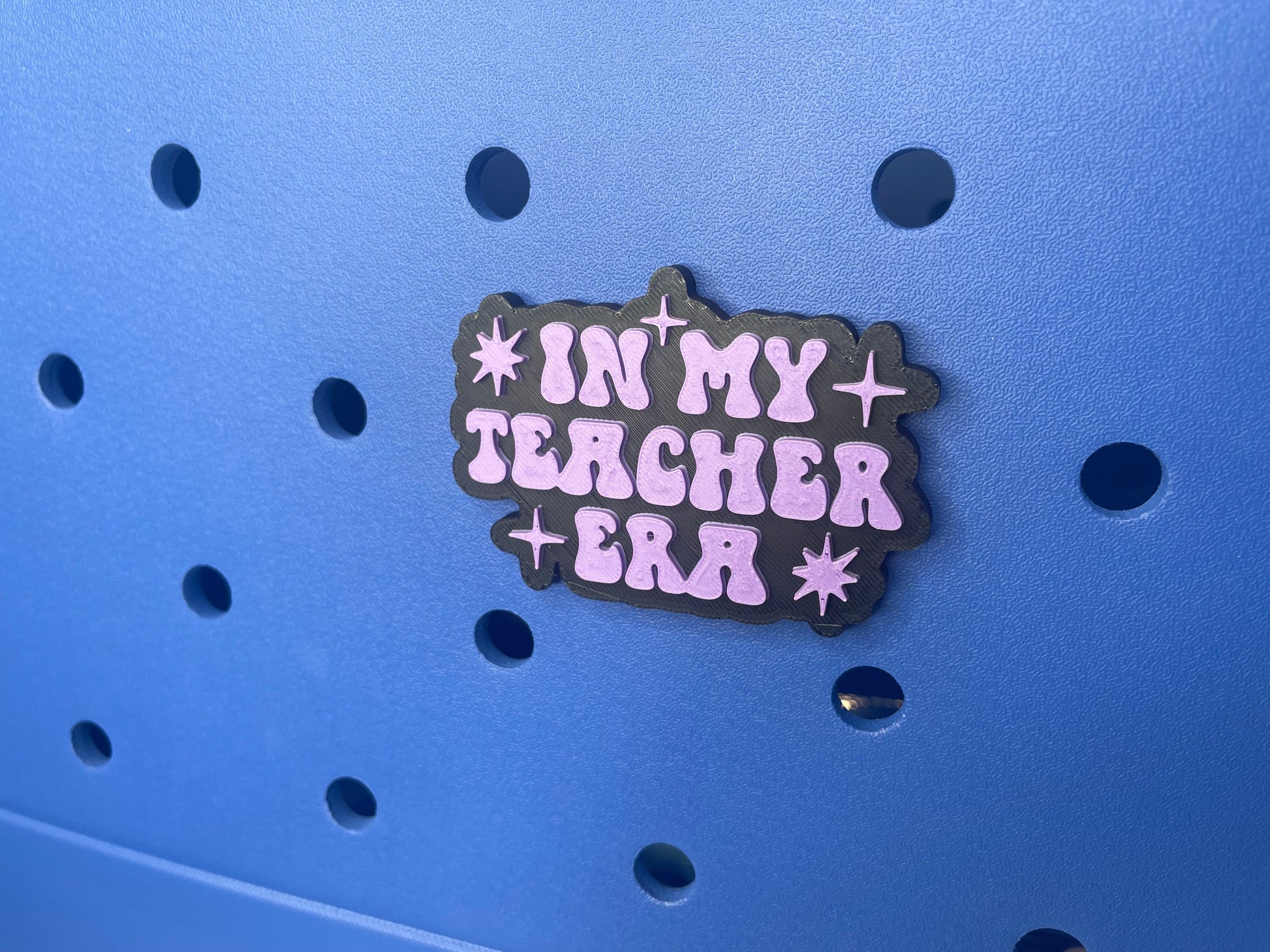 In My Teacher Era Bogg Bag Charm | Bogg Bag Accessories | Teacher Charms | Bogg Bag Charms | Bogg Bag | Simply Southern Bag Charms