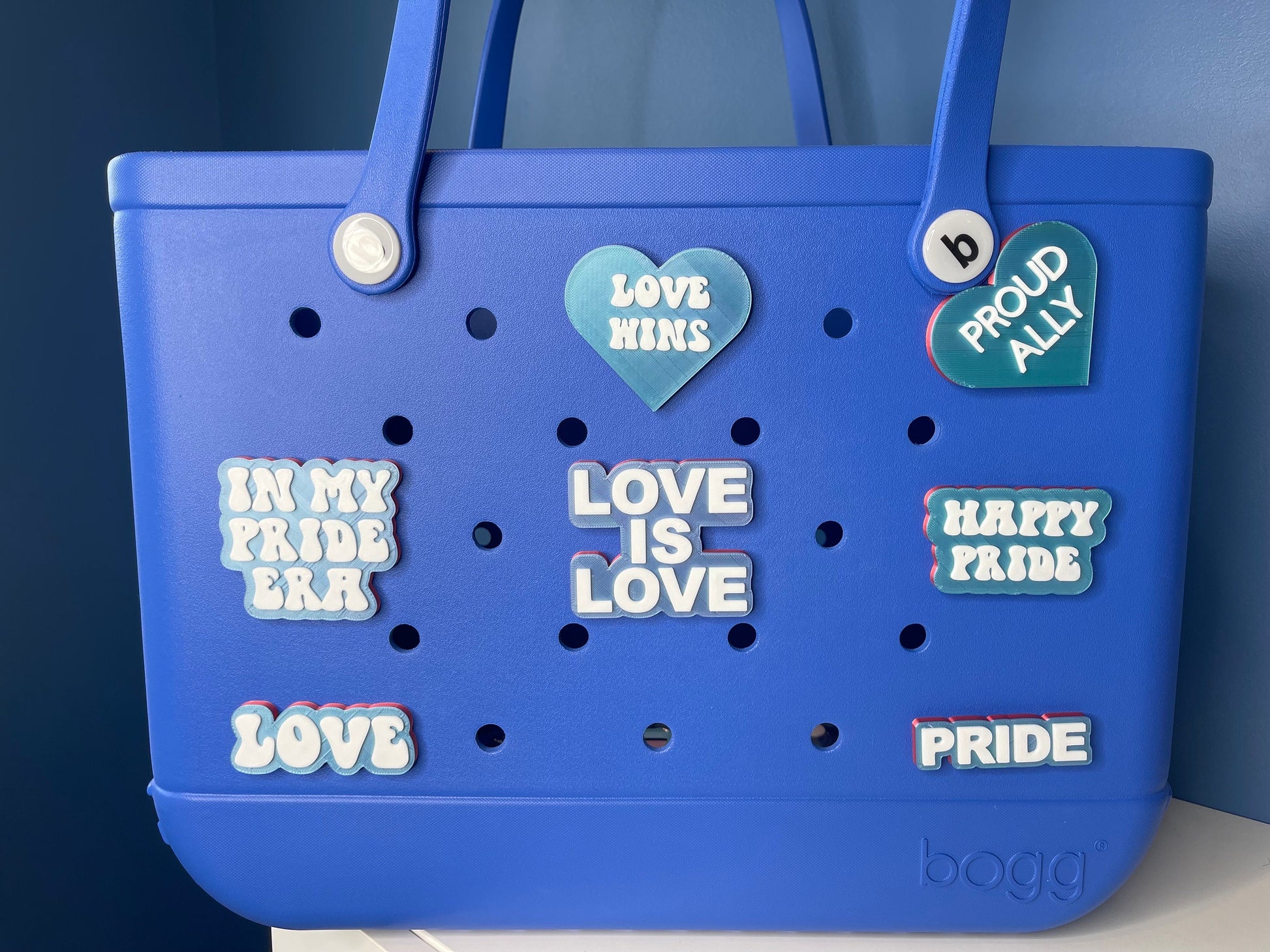 Love is Love Bogg Bag Charm | Bogg Bag Accessories | Pride Charms | Bogg Bag Charms | Bogg Bag | Simply Southern Bag Charms