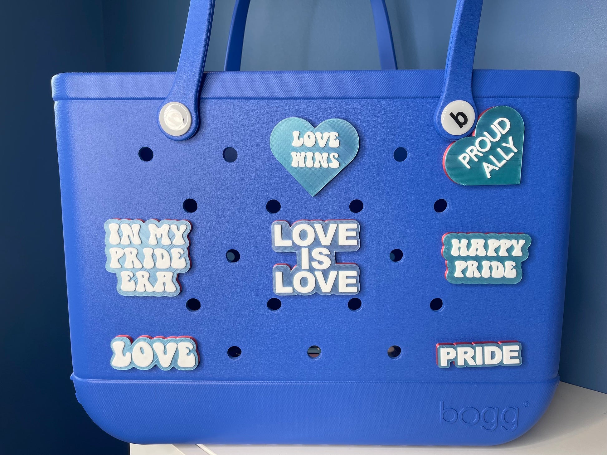 Love Bogg Bag Charm | Bogg Bag Accessories | Pride Charms | Bogg Bag Charms | Bogg Bag | Simply Southern Bag Charms