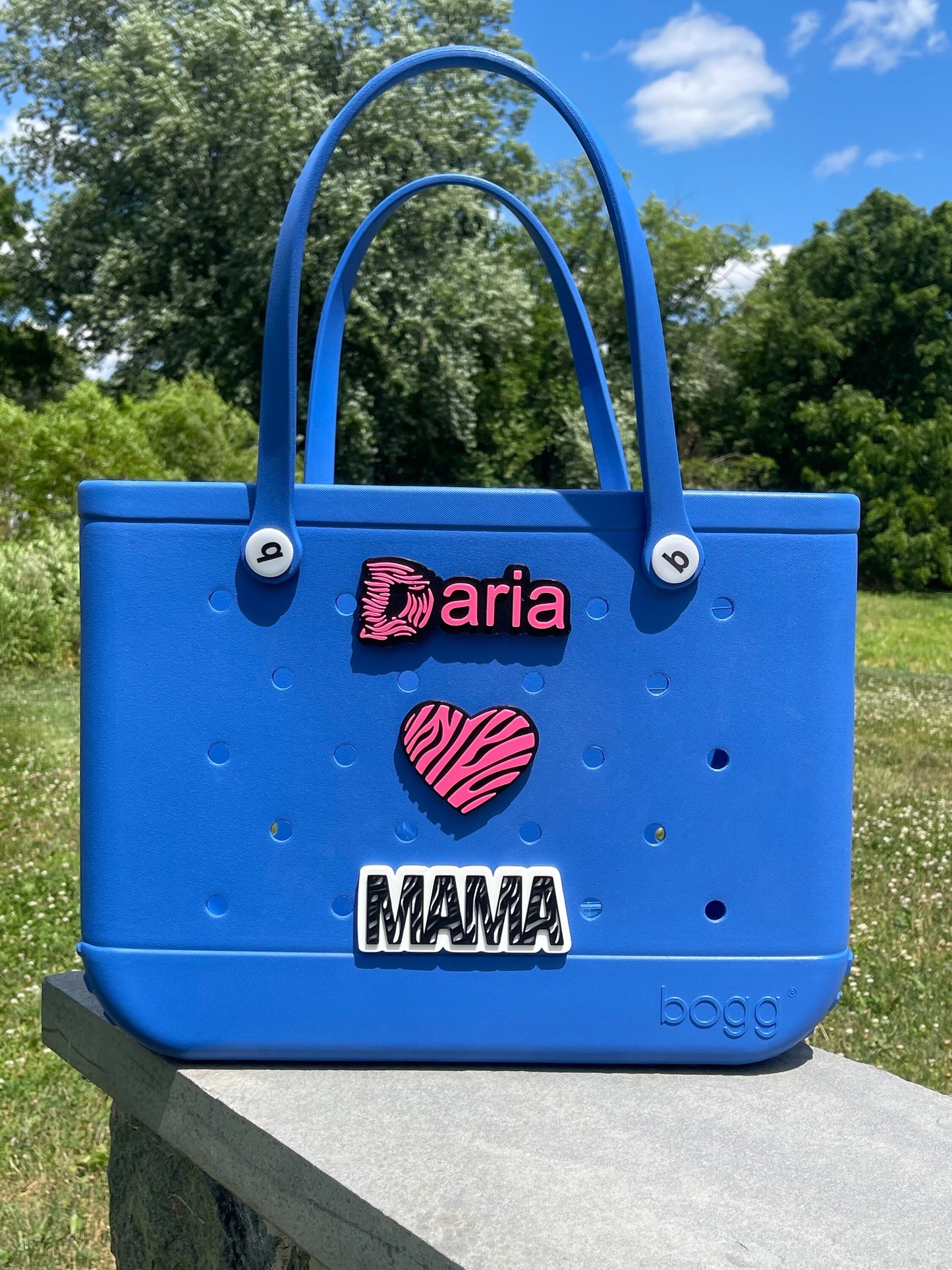 Zebra Print Mama Bogg Bag Charm | Bogg Bag Accessories | Bogg Bag | Simply Southern Bag Charms |