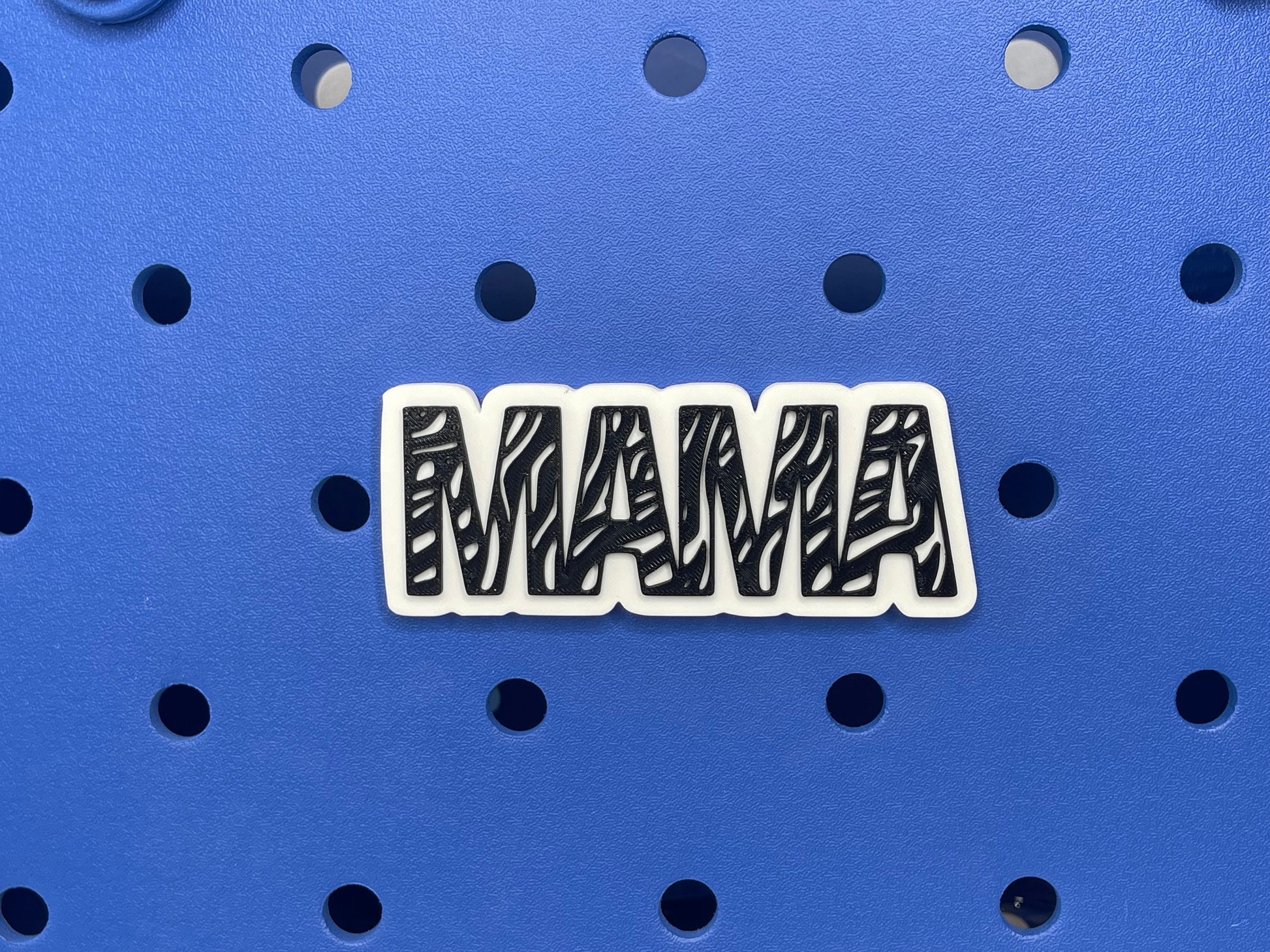 Zebra Print Mama Bogg Bag Charm | Bogg Bag Accessories | Bogg Bag | Simply Southern Bag Charms |
