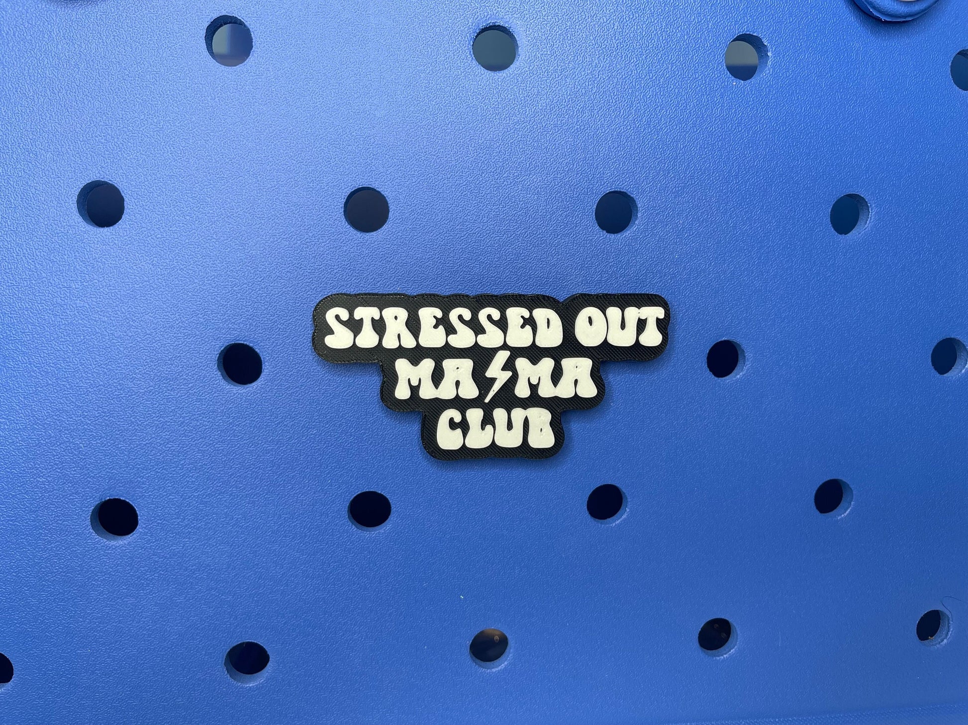 Stressed Out Mama Club Bogg Bag Charm, Bogg Bag Accessories, Bogg Bag Charms, Bogg Bag, Simply Southern Bag Charms