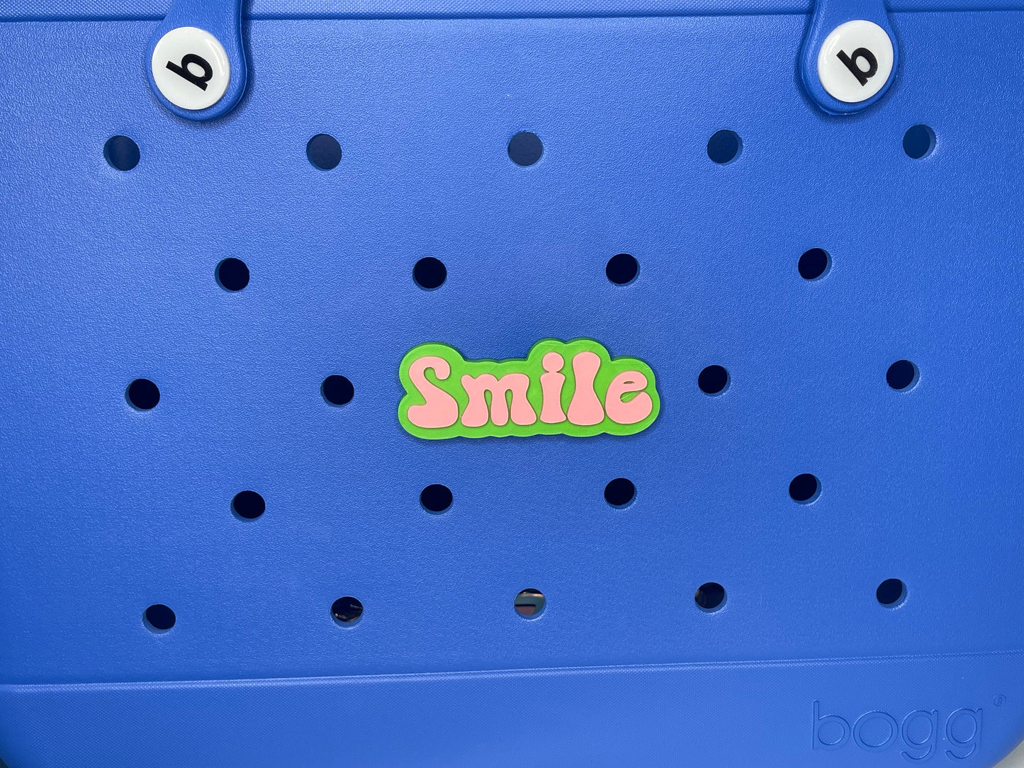 Smile Bogg Bag Charm | Bogg Bag Accessories | Meditation Charms | Bogg Bag Charms | Bogg Bag | Simply Southern Bag Charms