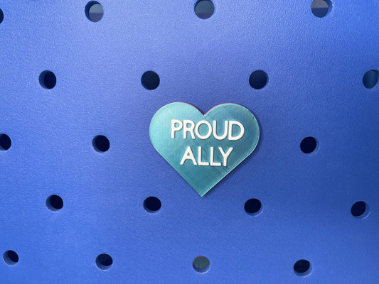 Proud Ally Bogg Bag Charm | Bogg Bag Accessories | Pride Charms | Bogg Bag Charms | Bogg Bag | Simply Southern Bag Charms