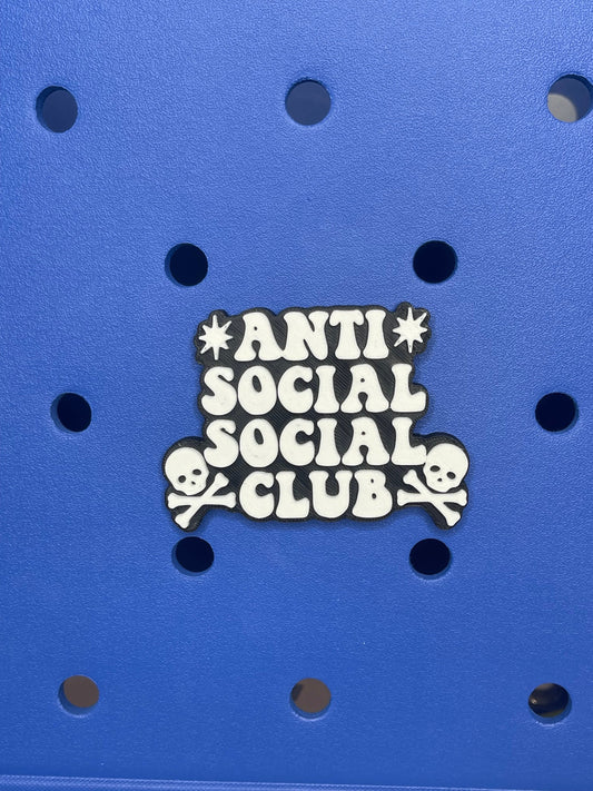 Anti Social Social Club Bogg Bag Charm, Bogg Bag Accessories, Bogg Bag Charms, Bogg Bag, Simply Southern Bag Charms