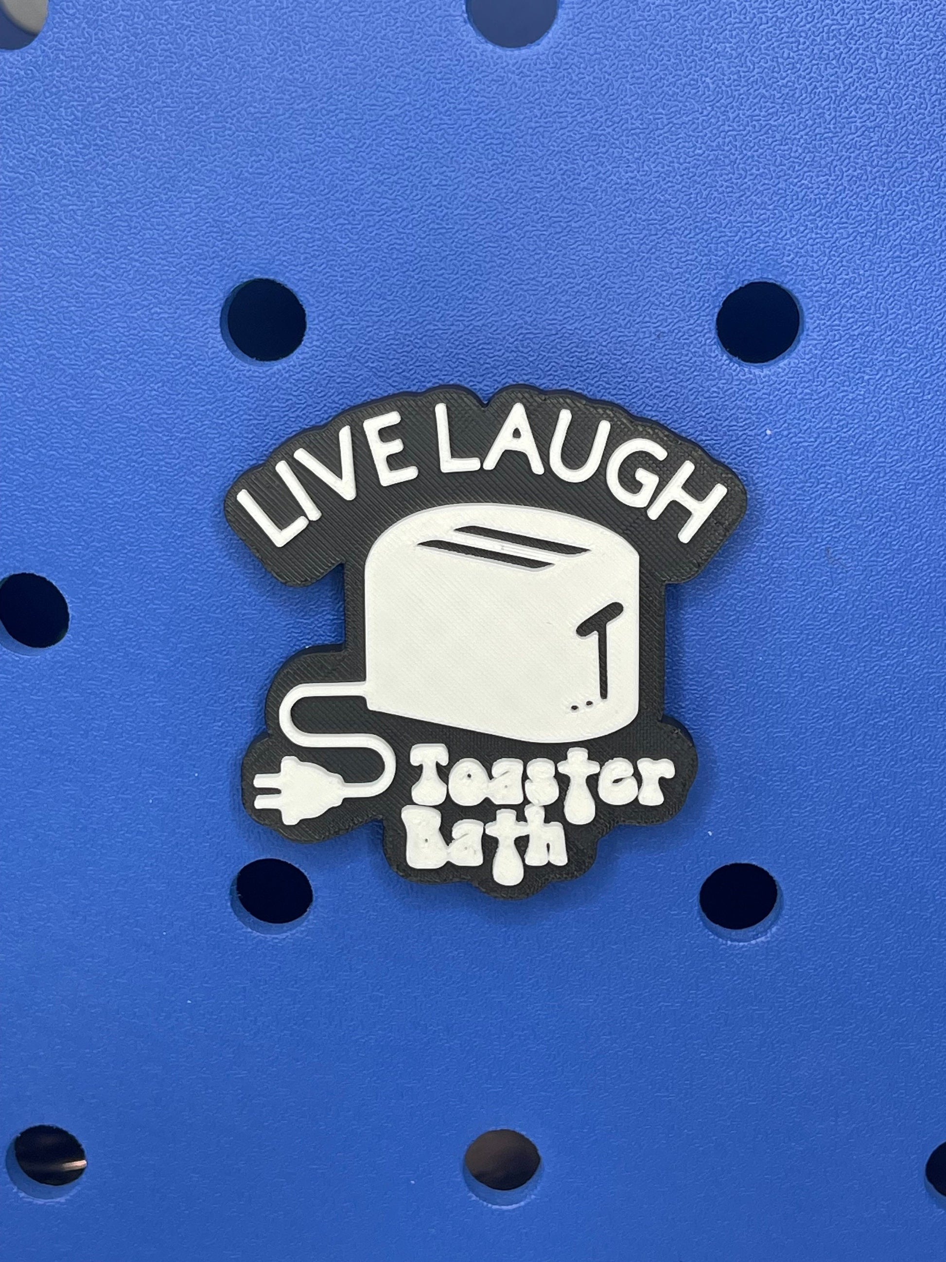 Live Laugh Toaster Bath Bogg Bag Charm | Bogg Bag Accessories | Bogg Bag Charms | Bogg Bag | Simply Southern Bag Charms