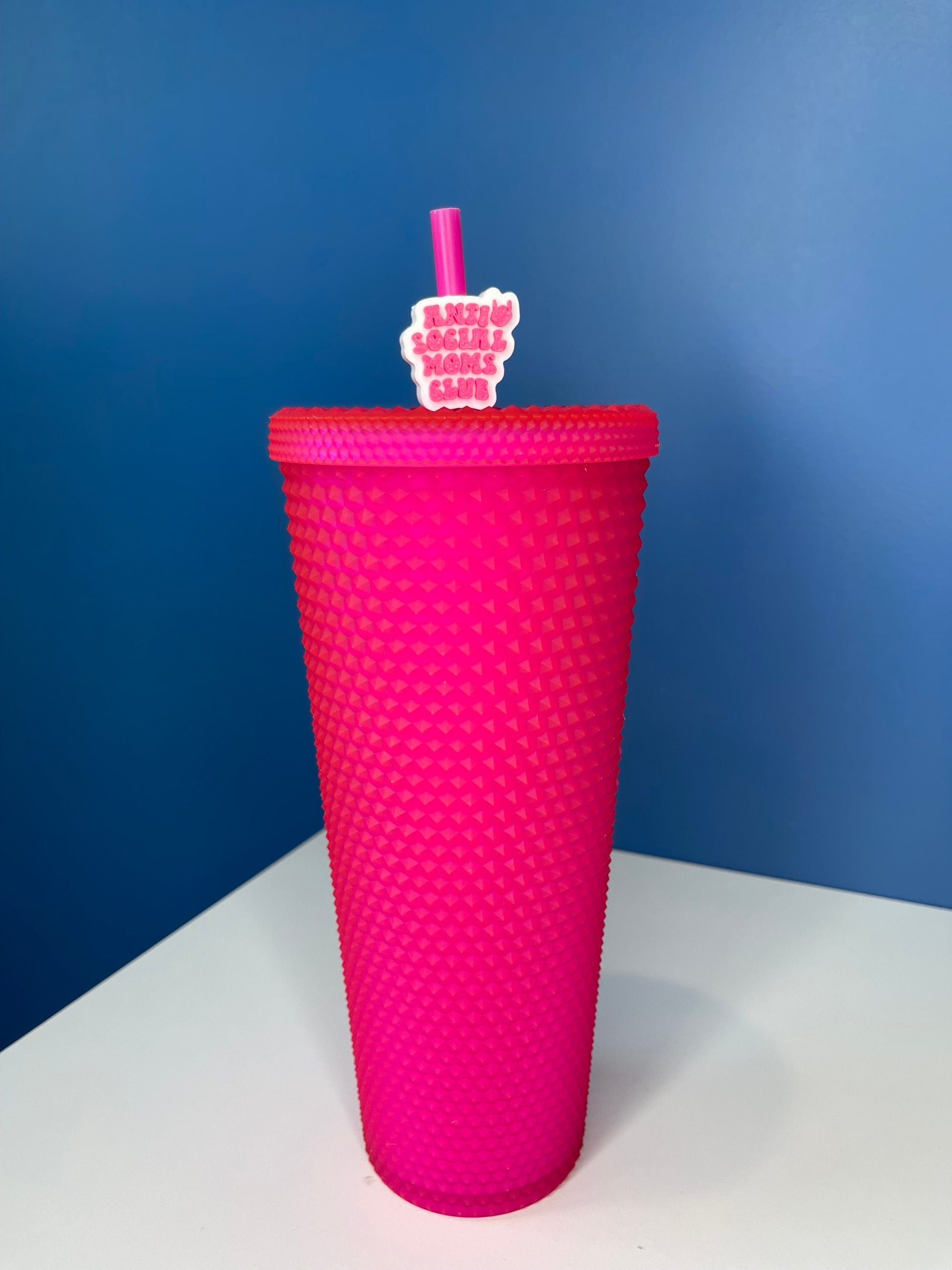 Anti Social Moms Club Straw Topper | Cup Decorations | Straw Buddy | Mom Life