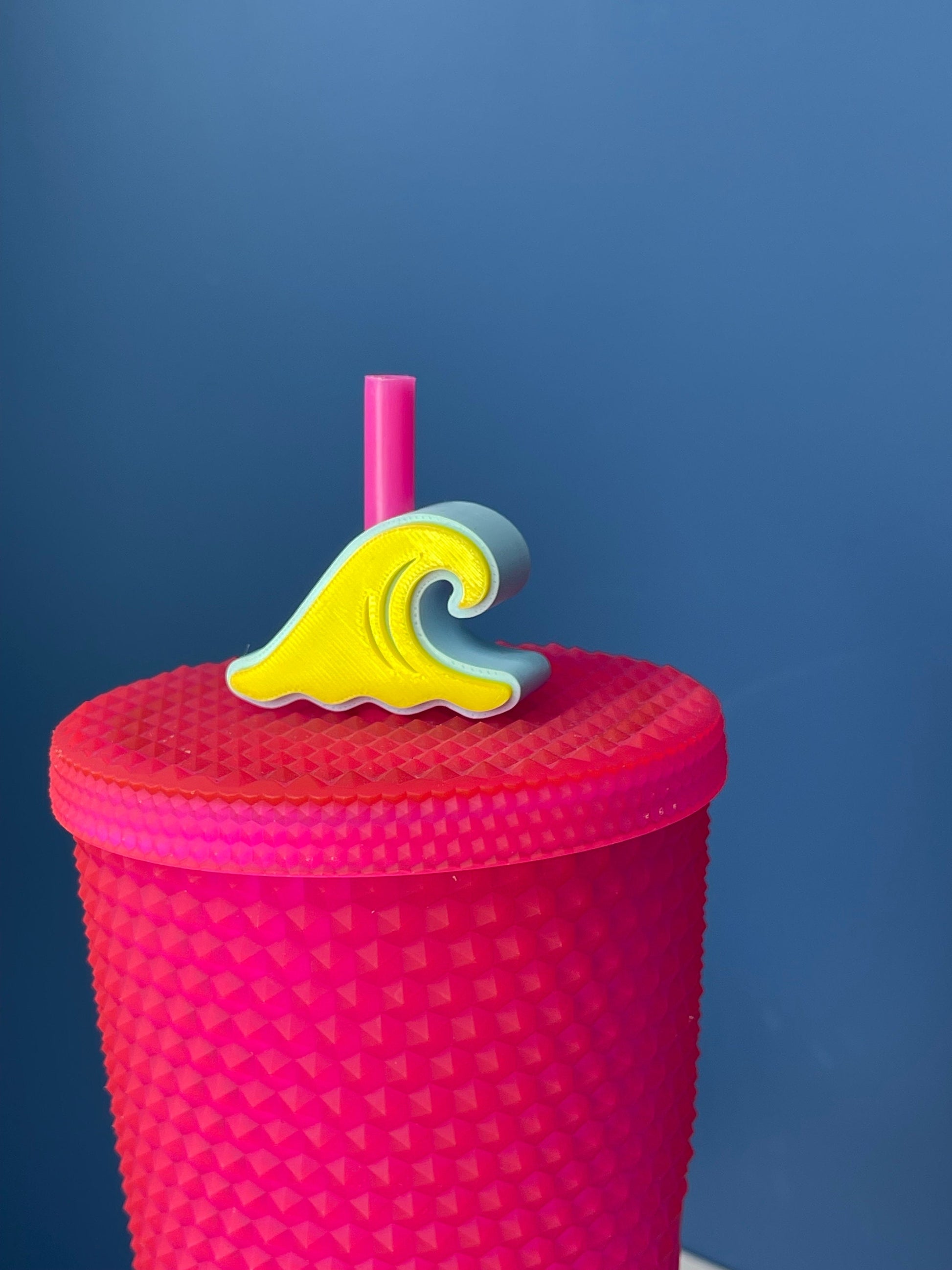 Wave Straw Topper | Cup Decorations | Straw Buddy | Summer