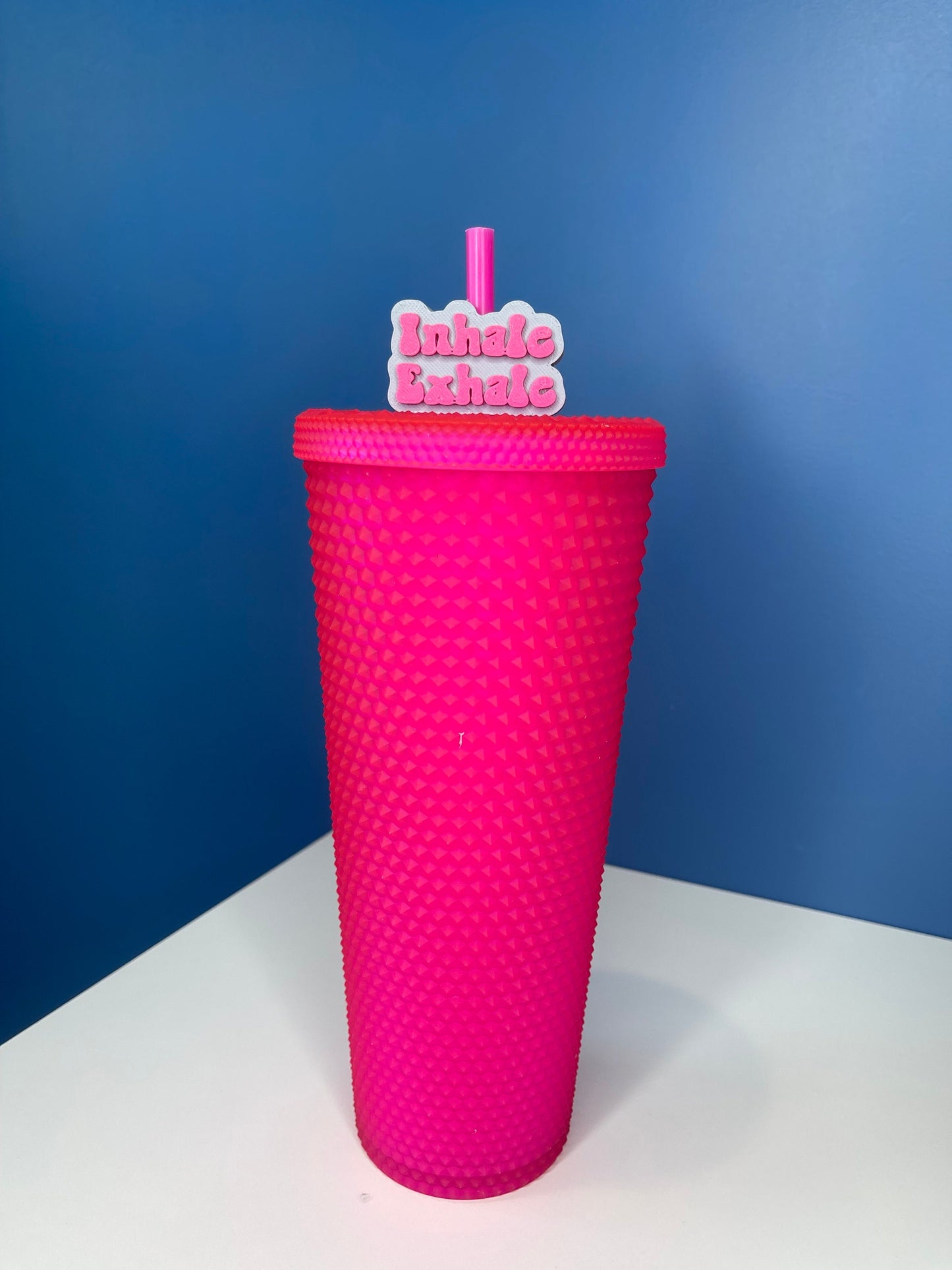 Inhale Exhale Straw Topper | Cup Decorations | Straw Buddy