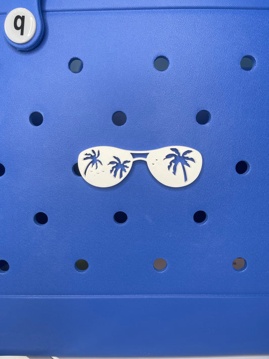 Sunglasses Bogg Bang Charm, Bogg Bag Accessories, Bogg Bag, Simply Southern Bag Charms, Beach Vibes Charms