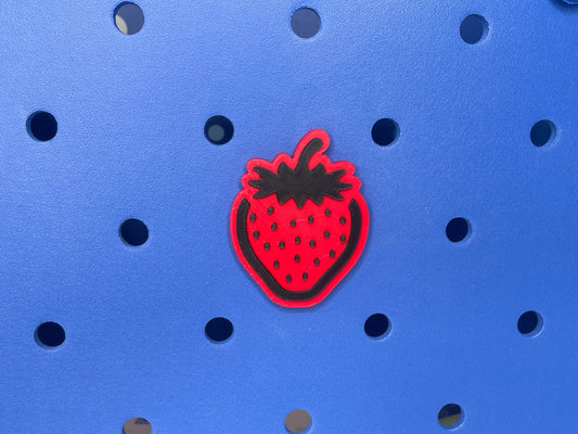 Strawberry Bogg Bag Charm, Bogg Bag Accessories, Bogg Bag Charms, Bogg Bag, Simply Southern Bag Charms