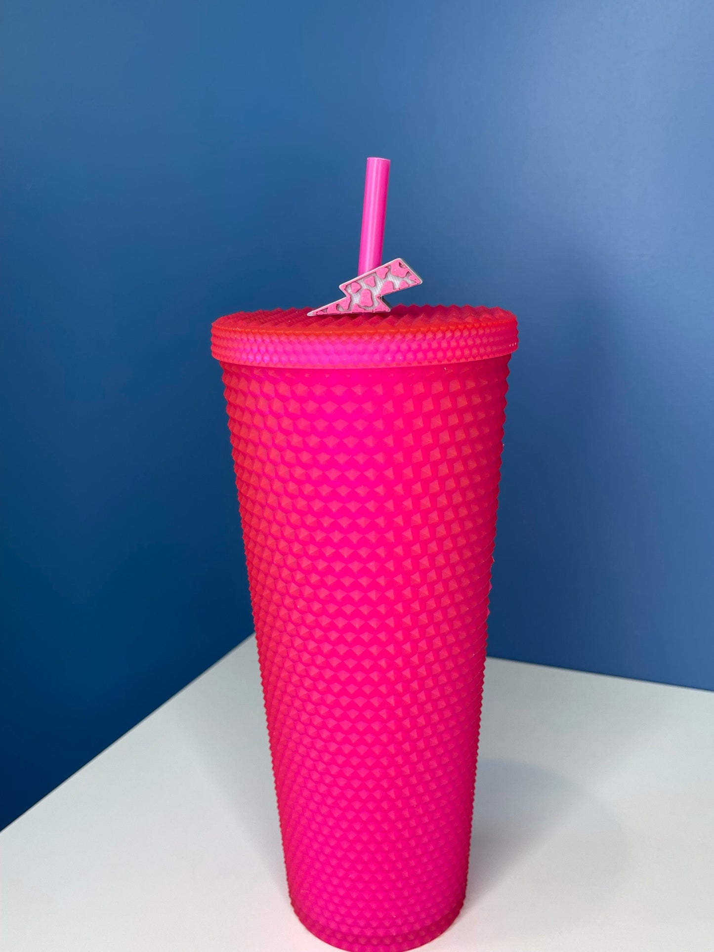 Cheetah Lightning Bolt Straw Topper | Cup Decorations | Straw Buddy