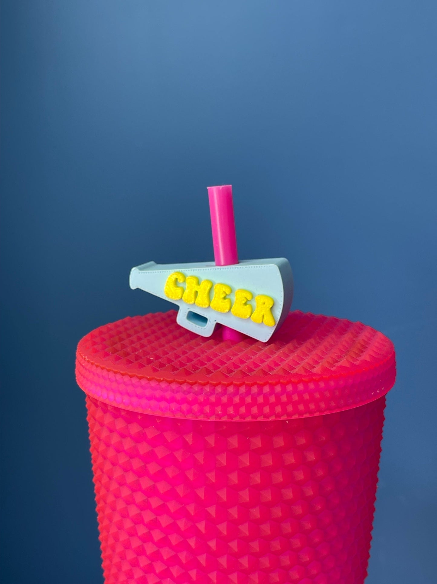 Cheer Straw Topper | Cup Decorations | Straw Buddy | Cheer