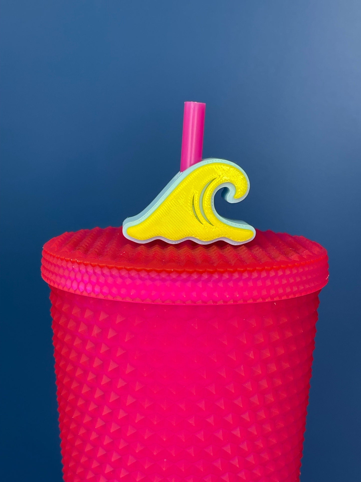 Wave Straw Topper | Cup Decorations | Straw Buddy | Summer