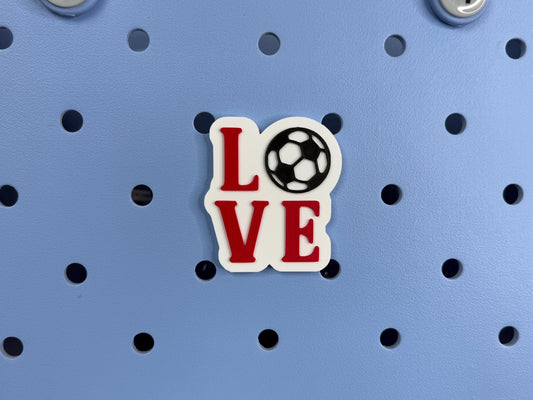 Soccer Love Bogg Bag Charms, Soccer Bogg Bag Accessories, Bogg Bag Charms, Bogg Bag, Sports Charms