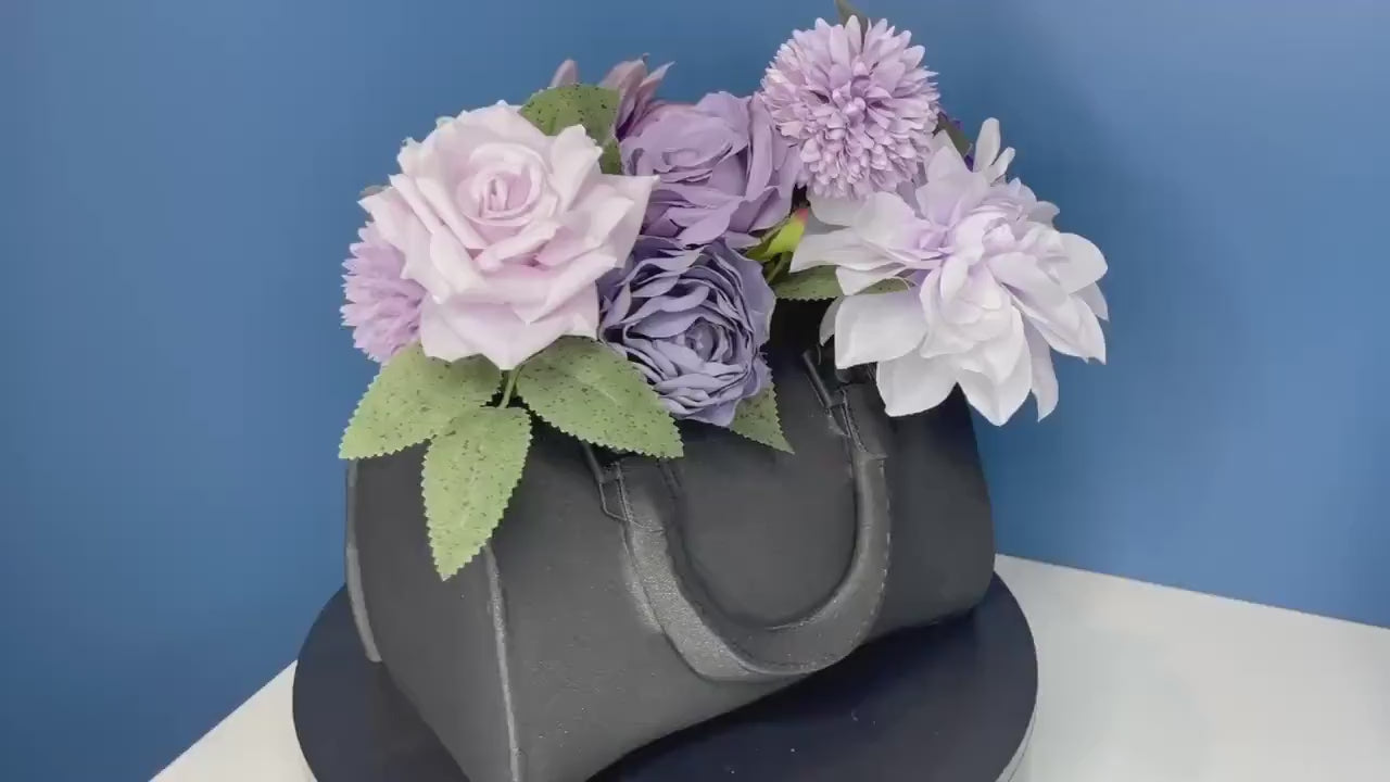 Personalized Purse Flower Vase | Luxury Bag | Handbag Planter | Flower Plant Vase