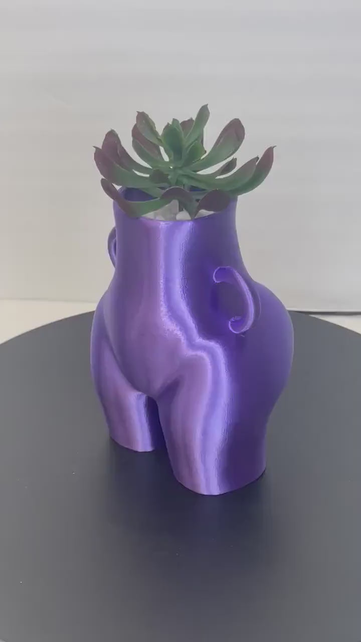 Butt Vase Succulent Planter, Butt Planter, Bootie, Pots for Plants, Woman Body Planters