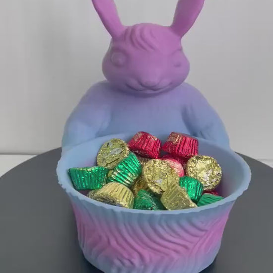 Easter Bunny, Bunny Candy Dish, Easter Bunny Decor,