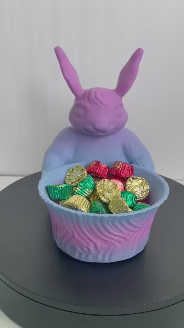 Easter Bunny, Bunny Candy Dish, Easter Bunny Decor,