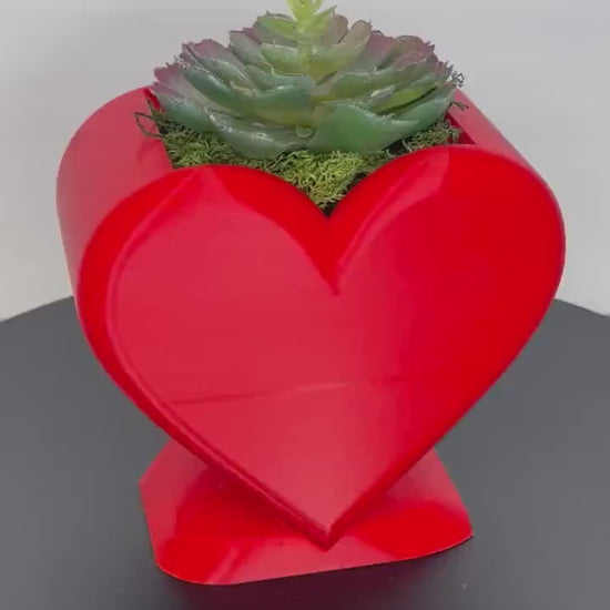 Heart Succulent Planter, Pots for Plants, Heart Flower Vase