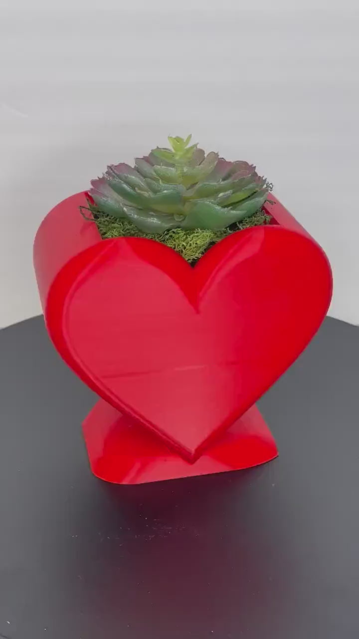 Heart Succulent Planter, Pots for Plants, Heart Flower Vase