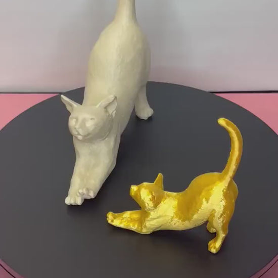 Stretching Cat, Cat Gifts, Cat Mom, Cat for Desk