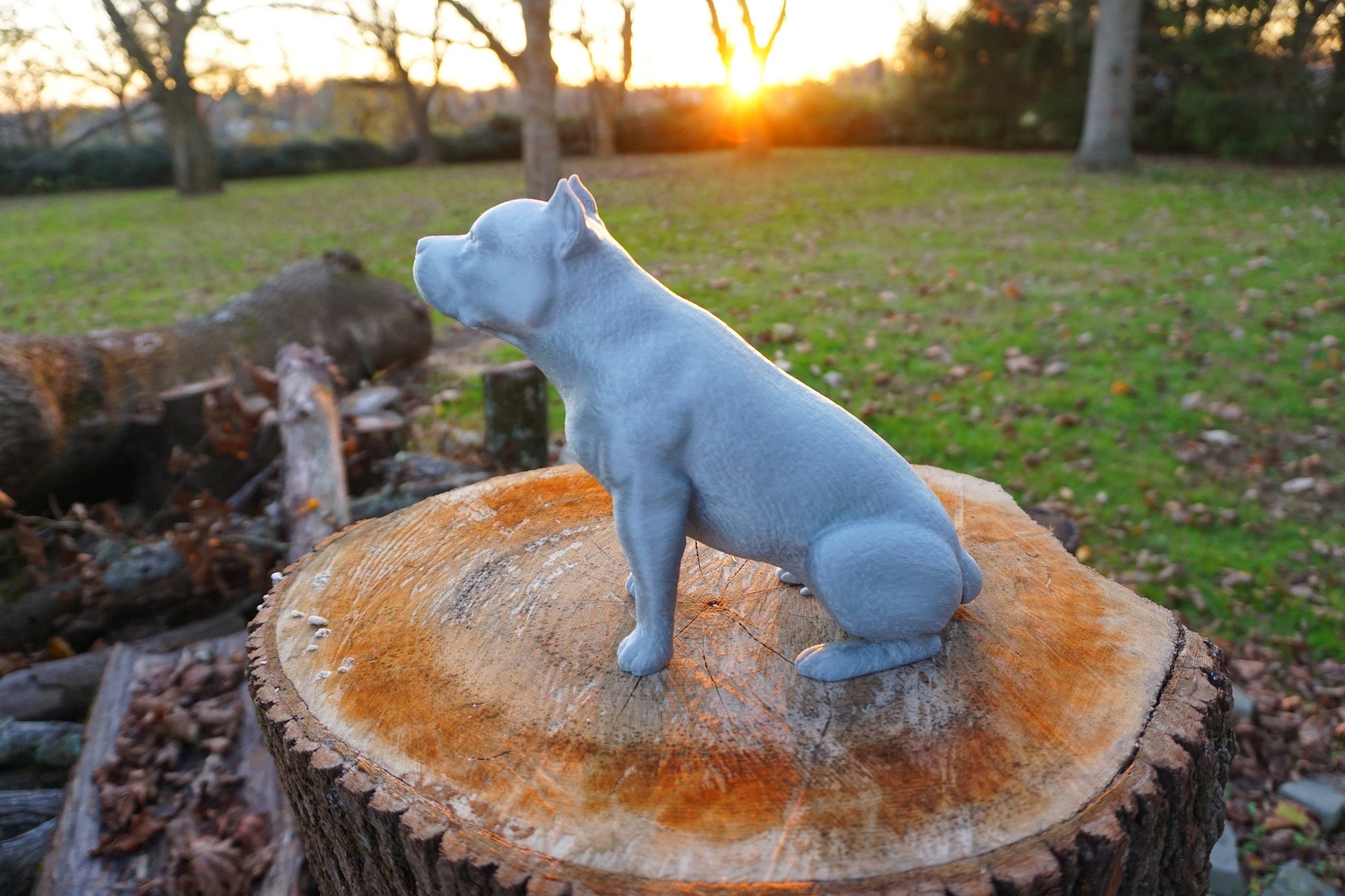 Pitbull Statue, Pitbull with Cropped Ears, Pitbull Gifts, Pitbull Mom, Dog Statues