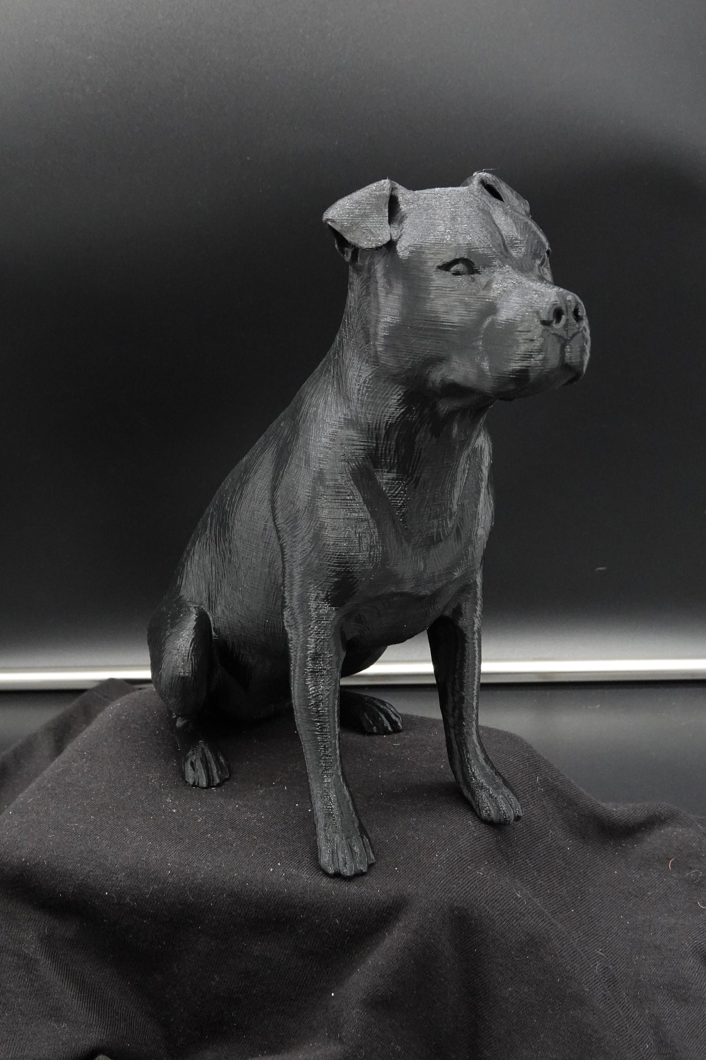 Pitbull with Ears, Pitbull Gifts, Pitbull Mom, Pittie Mom, Pitbull Statue,