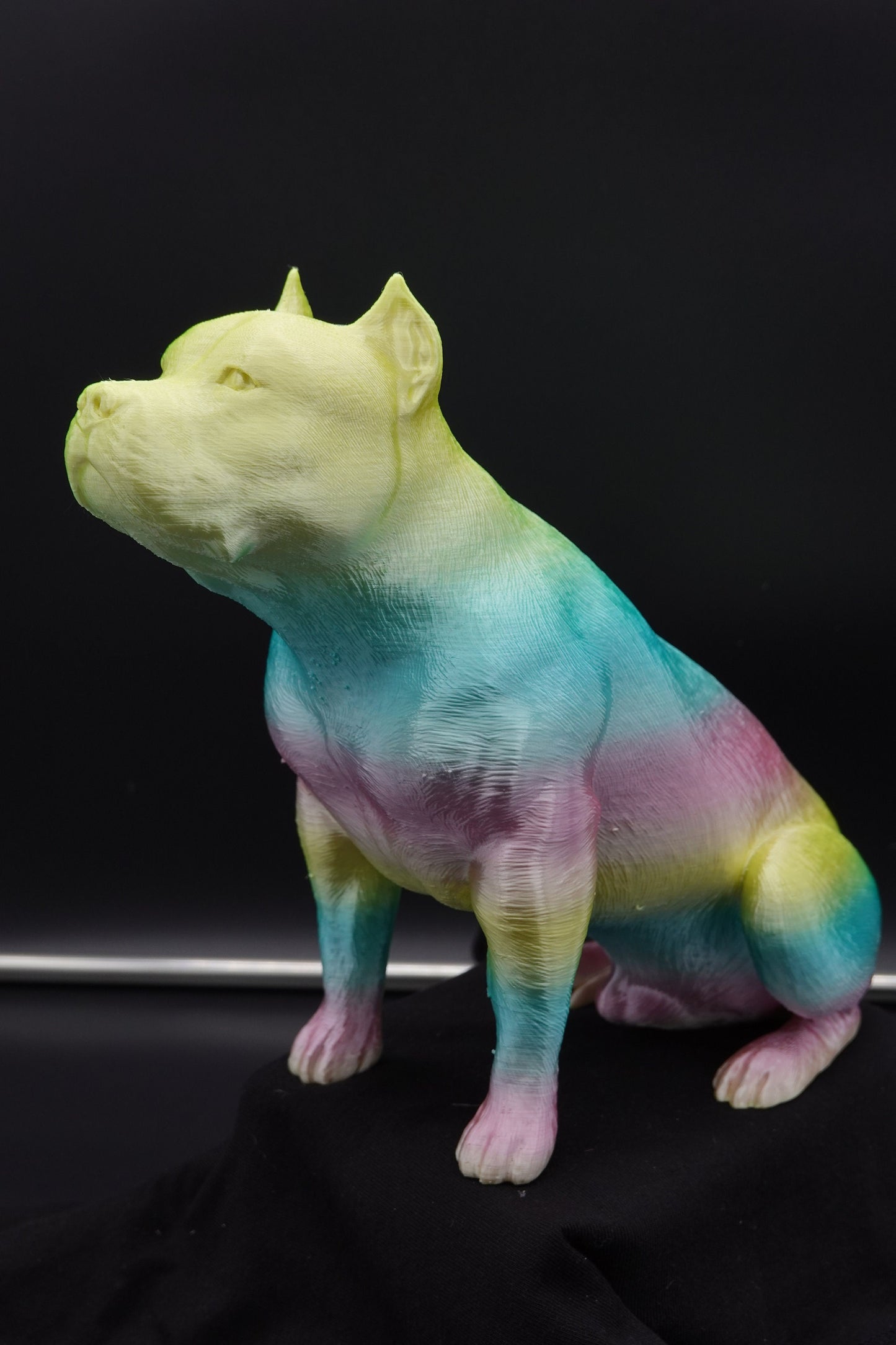 Pitbull Statue, Pitbull with Cropped Ears, Pitbull Gifts, Pitbull Mom, Dog Statues