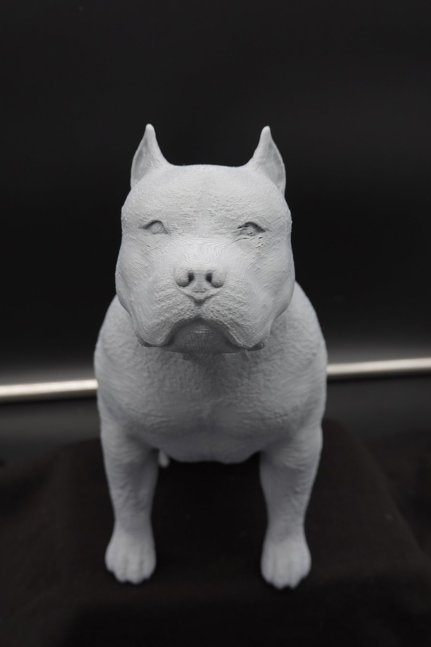 Pitbull Statue, Pitbull with Cropped Ears, Pitbull Gifts, Pitbull Mom, Dog Statues