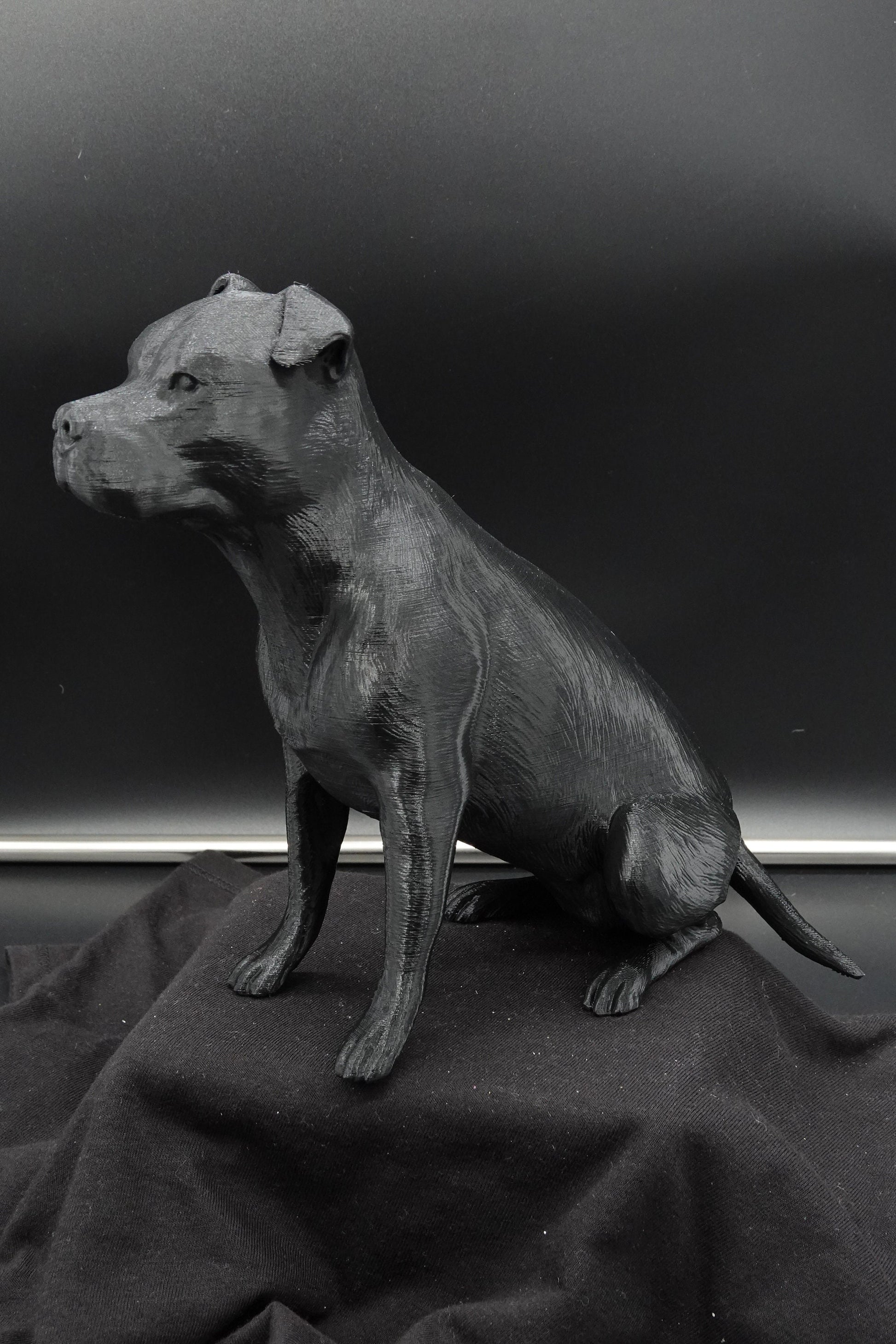 Pitbull with Ears, Pitbull Gifts, Pitbull Mom, Pittie Mom, Pitbull Statue,