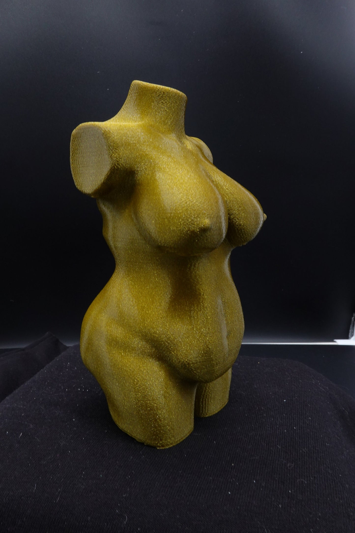 Naked Plus Size Woman, Silhouette Sculpture, Woman Body Statuette, Nude Female Torso Figurine
