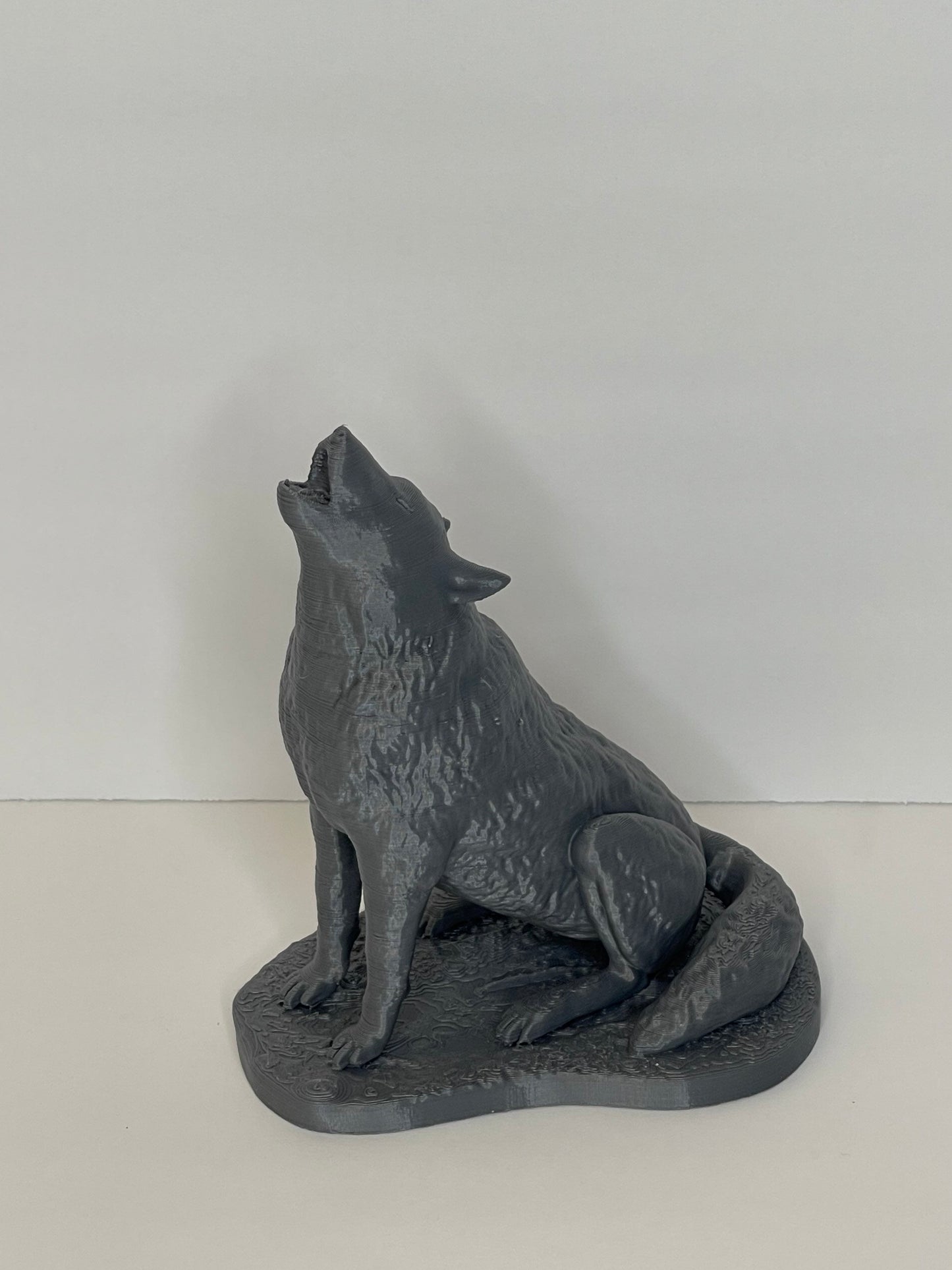 Howling Wolf, Full Moon, Wolf Statue, Witchy Home Decor, Wolf Figurine, Animal Sculpture,