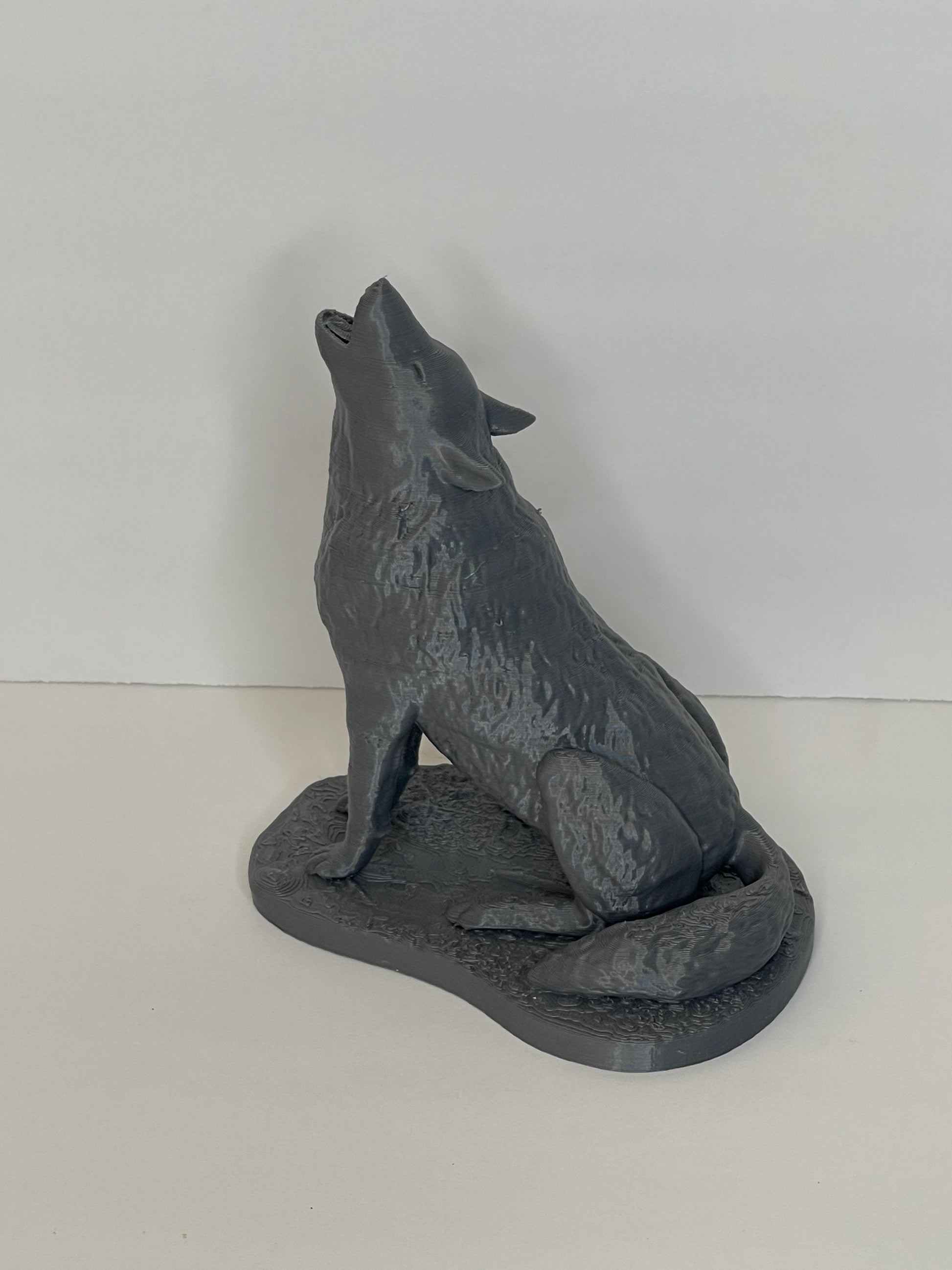 Howling Wolf, Full Moon, Wolf Statue, Witchy Home Decor, Wolf Figurine, Animal Sculpture,