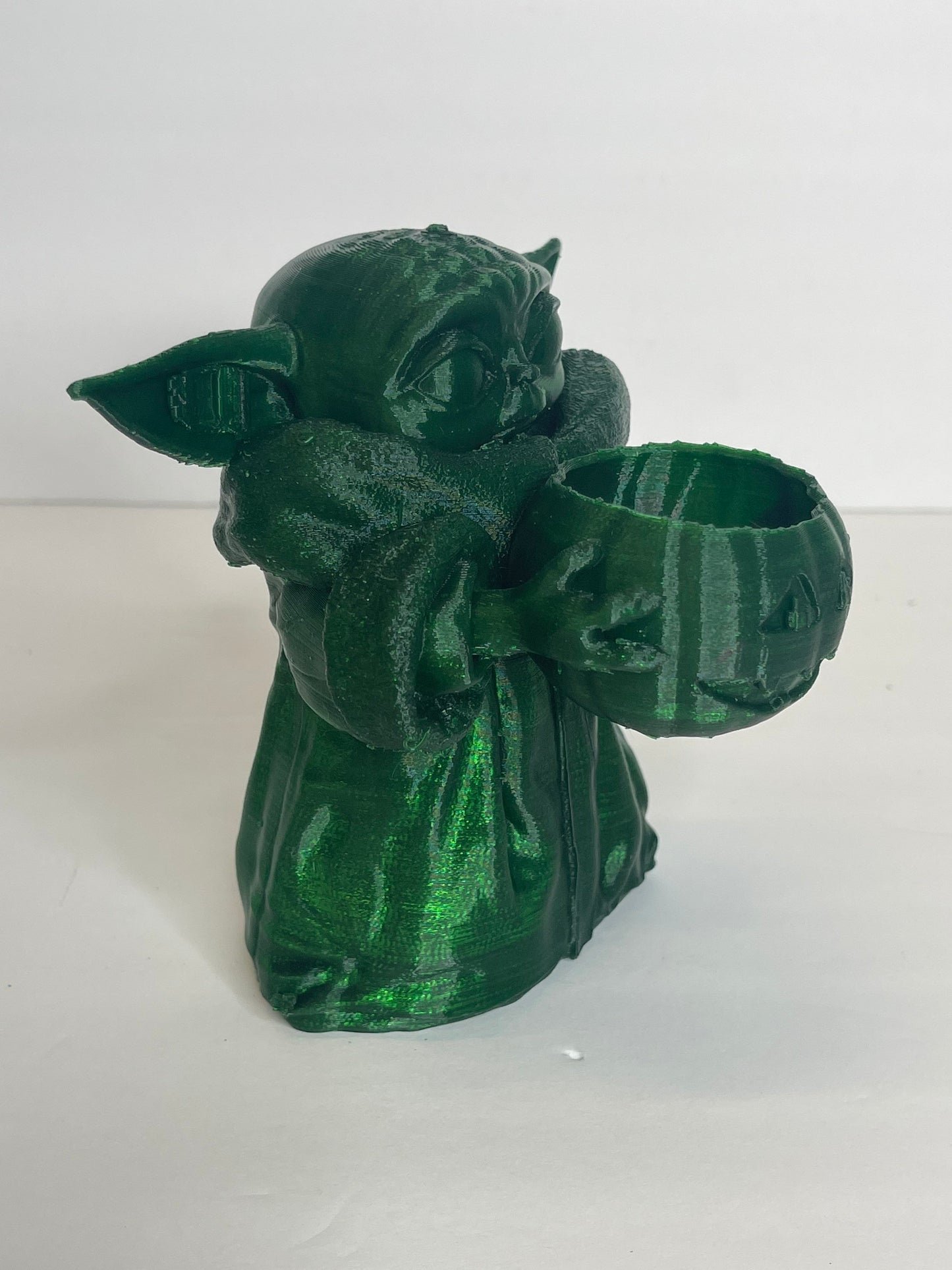 Yoda holding Pumpkin, Halloween Decor, Halloween Party, Gag Gifts