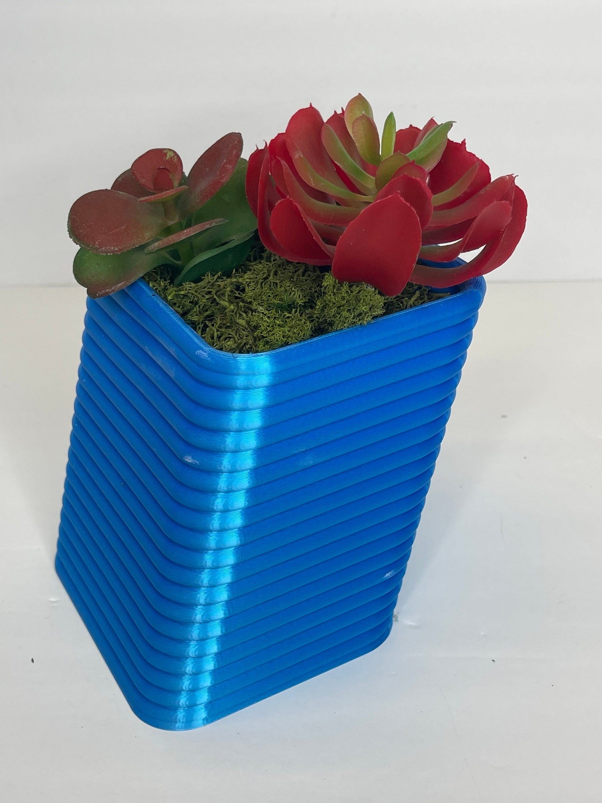 Slanted Modern Planter, Pots For Plants, Textured Planter, Geometric  Flower Pots