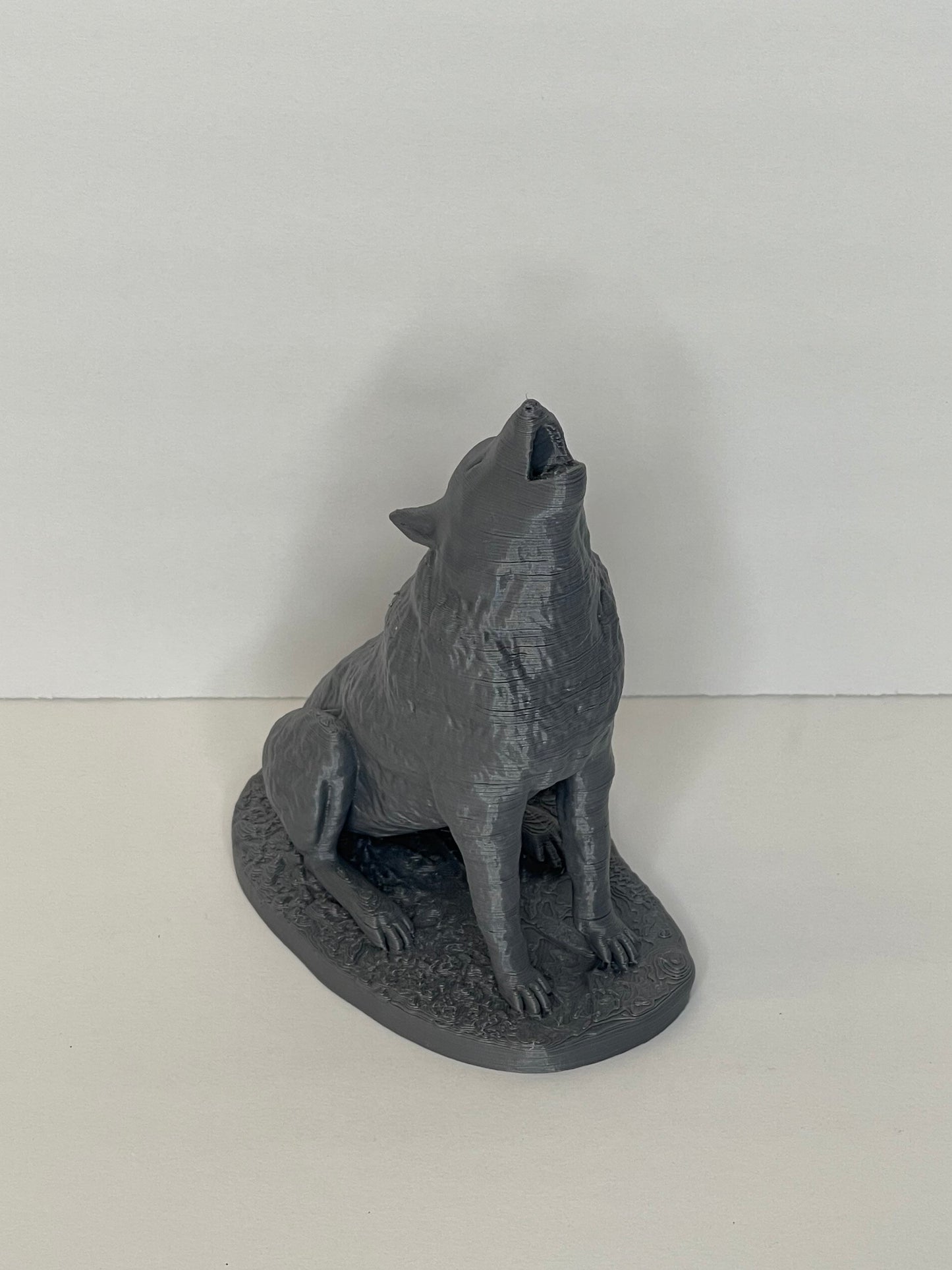 Howling Wolf, Full Moon, Wolf Statue, Witchy Home Decor, Wolf Figurine, Animal Sculpture,