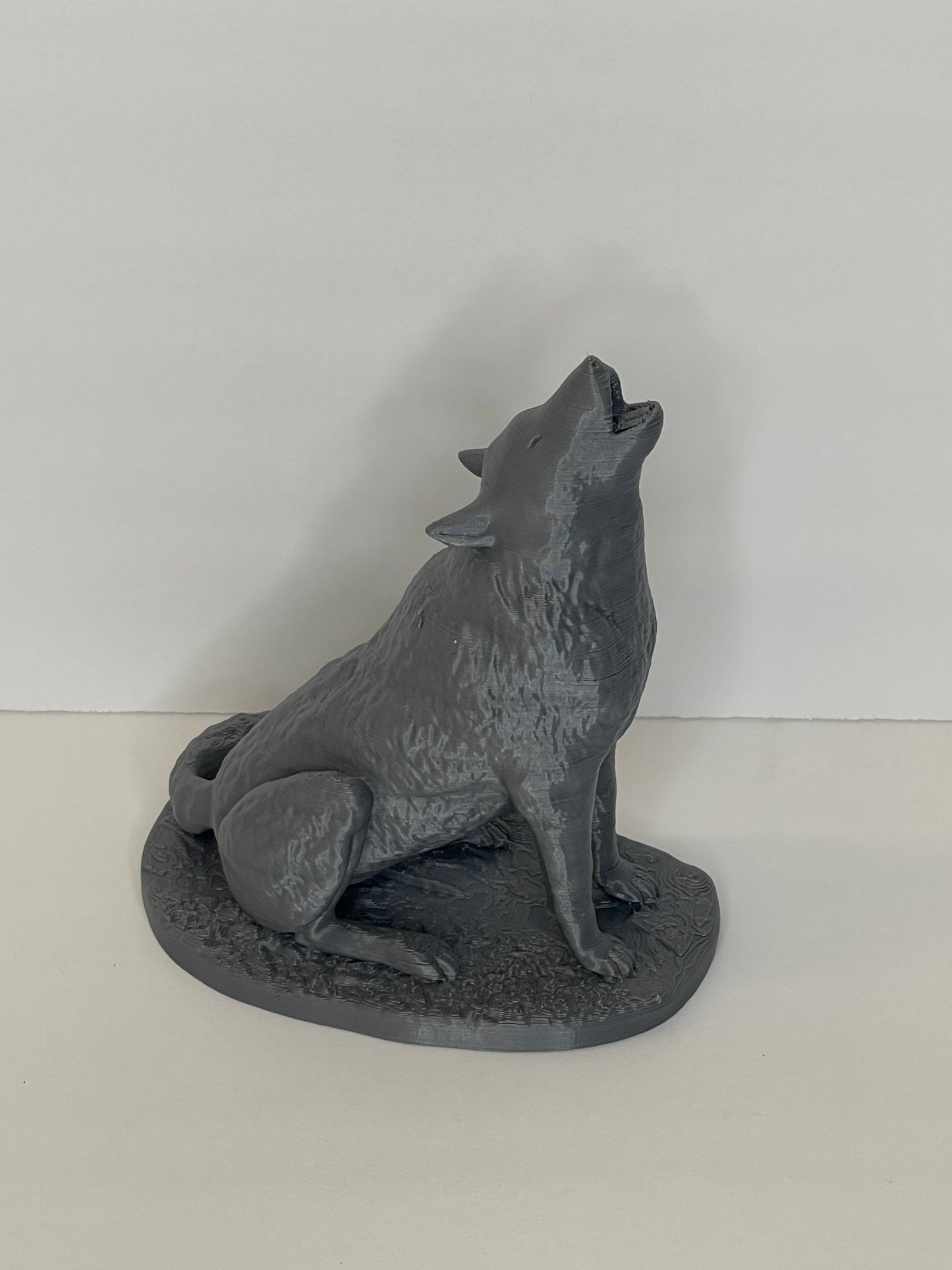 Howling Wolf, Full Moon, Wolf Statue, Witchy Home Decor, Wolf Figurine, Animal Sculpture,