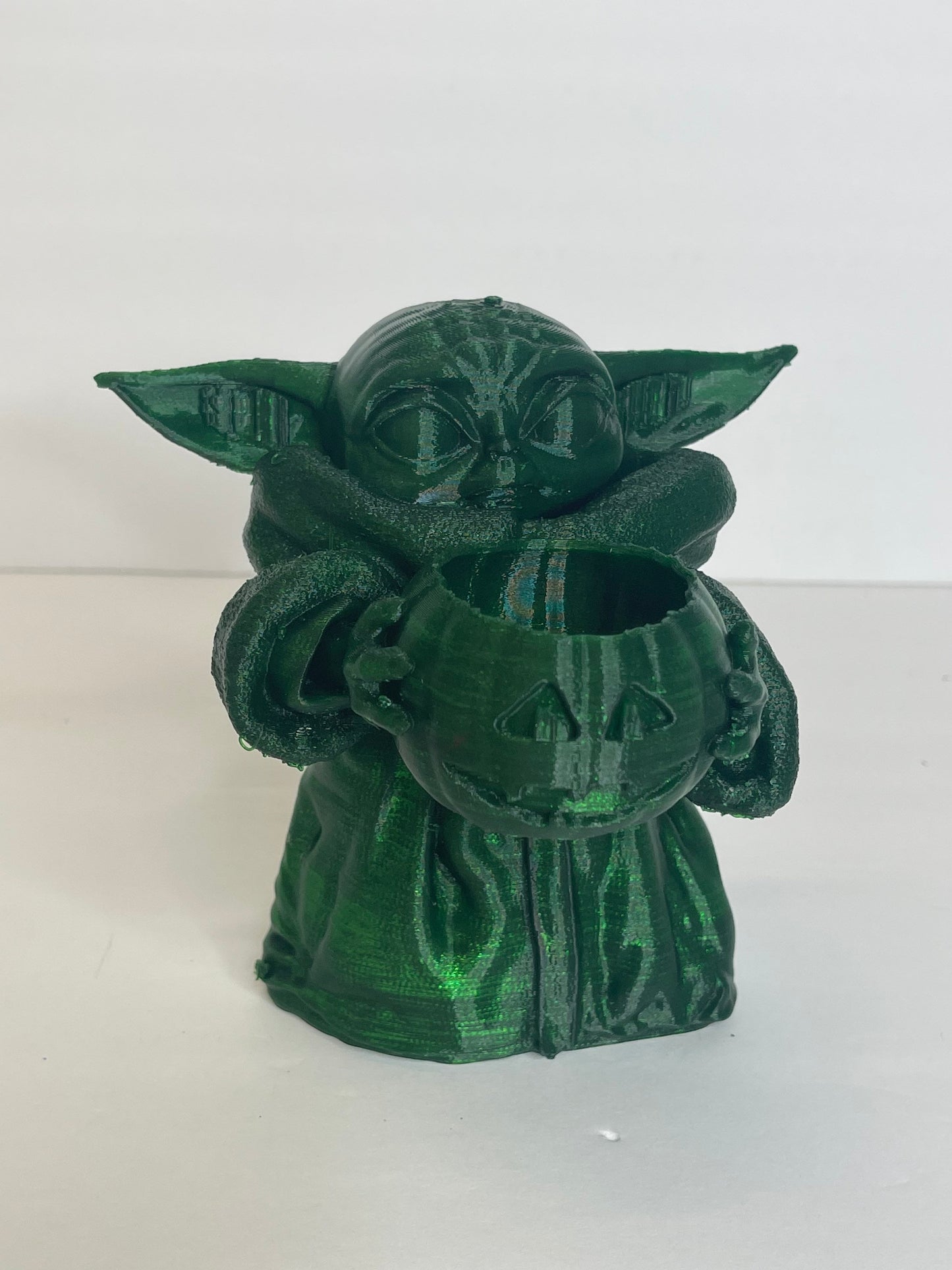 Yoda holding Pumpkin, Halloween Decor, Halloween Party, Gag Gifts