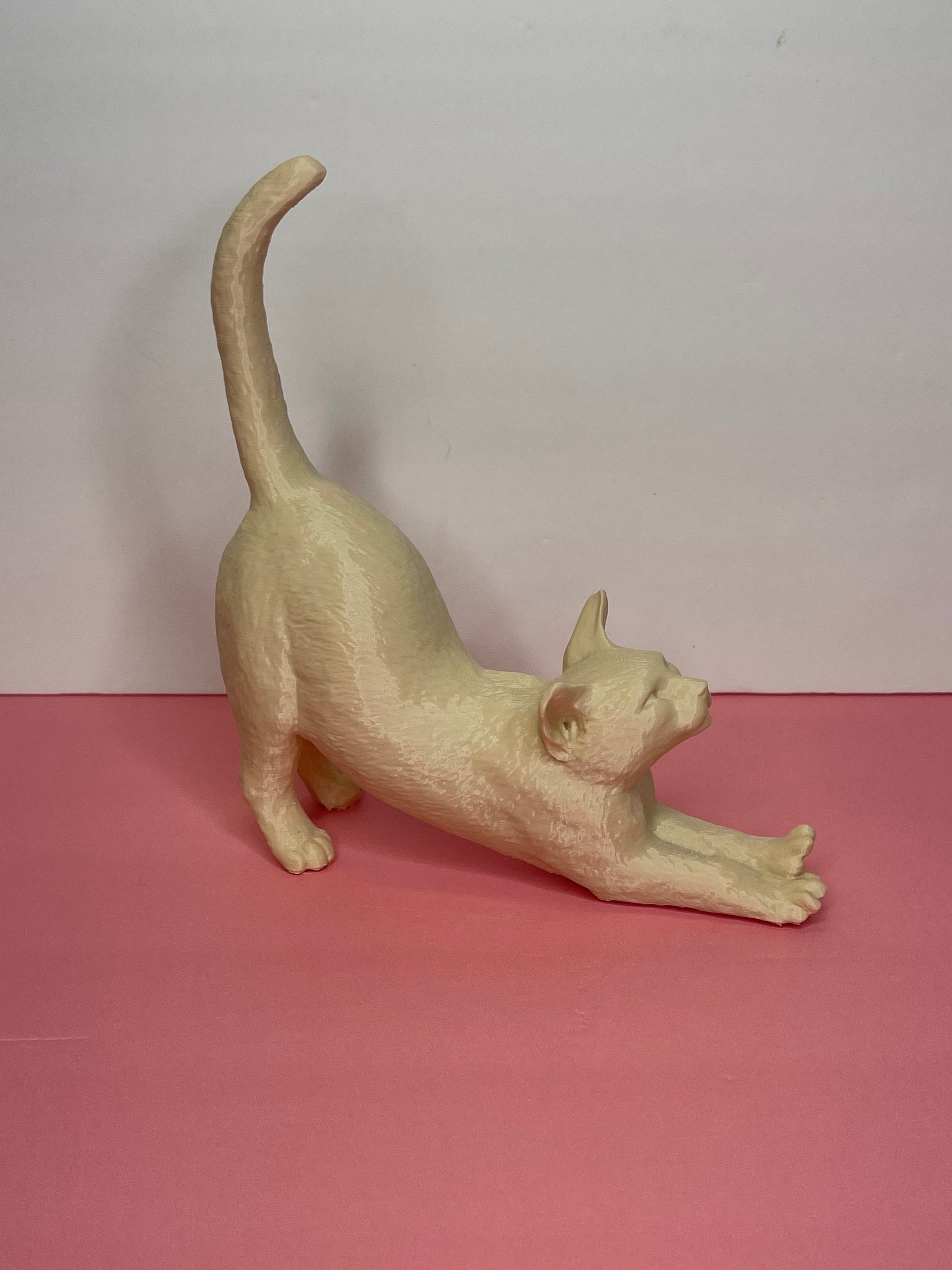 Stretching Cat, Cat Gifts, Cat Mom, Cat for Desk