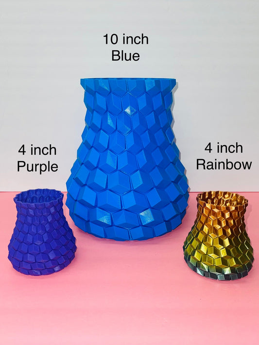 Mother's Day, Modern Vase, Artificial Flowers, Dried Flowers Vase, Home Gifts, Housewarming Gifts, Textured Geometric Vase