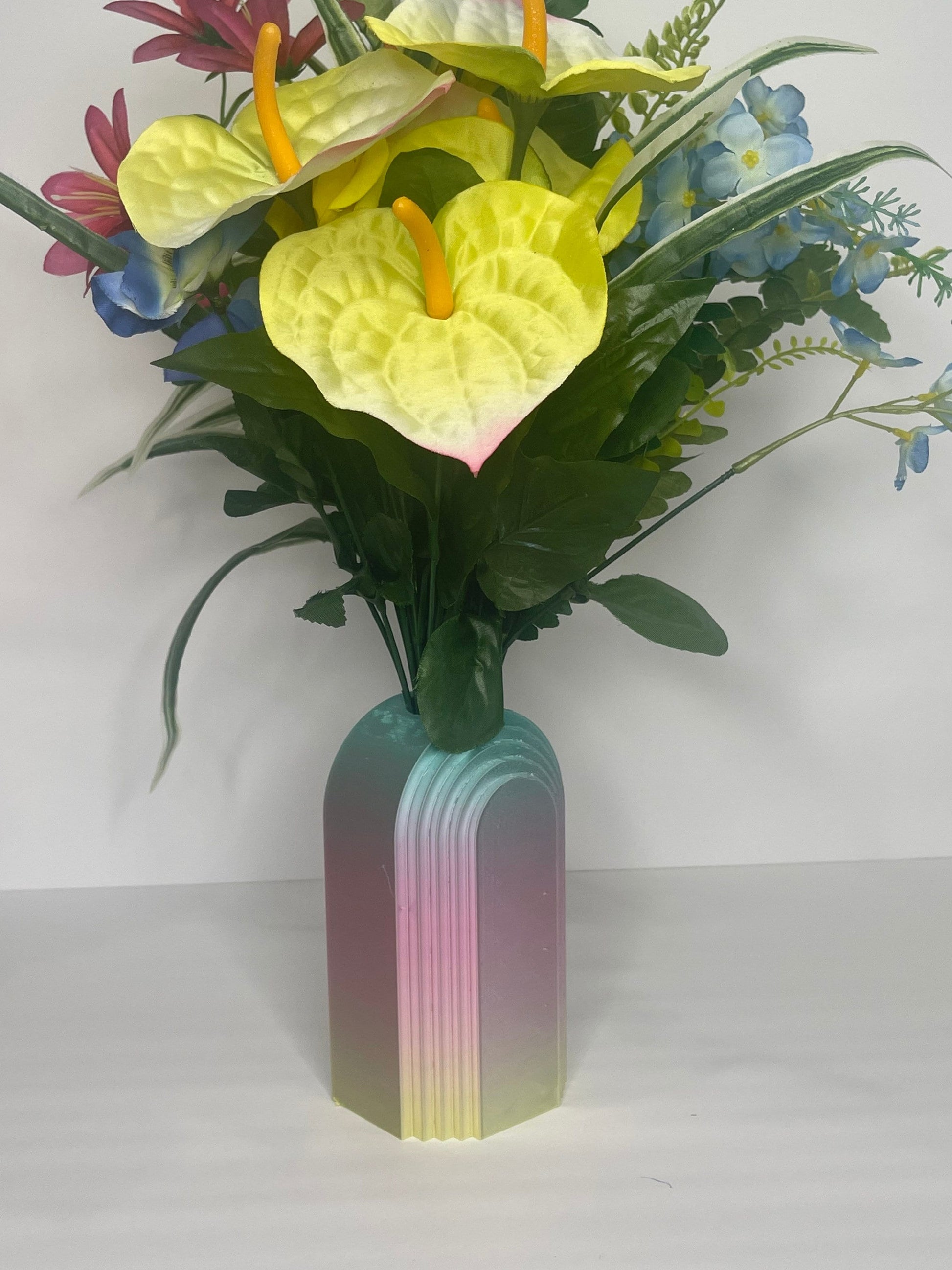 Round Arch Vase, Artificial Flowers, Dried Flowers Vase, Home Gifts, Housewarming Gifts